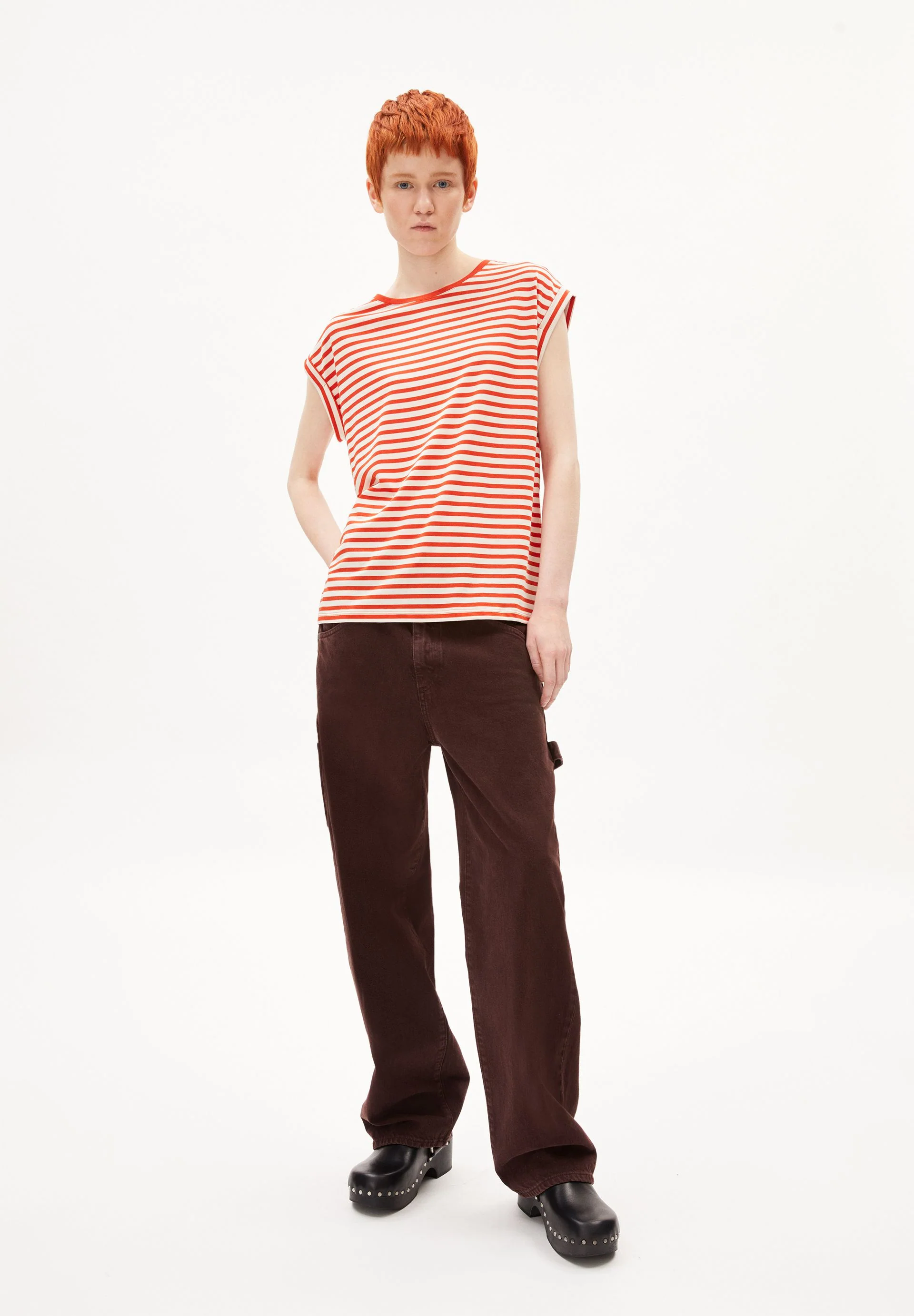JILAANA STRIPES | emergency red-oatmilk - Image 5