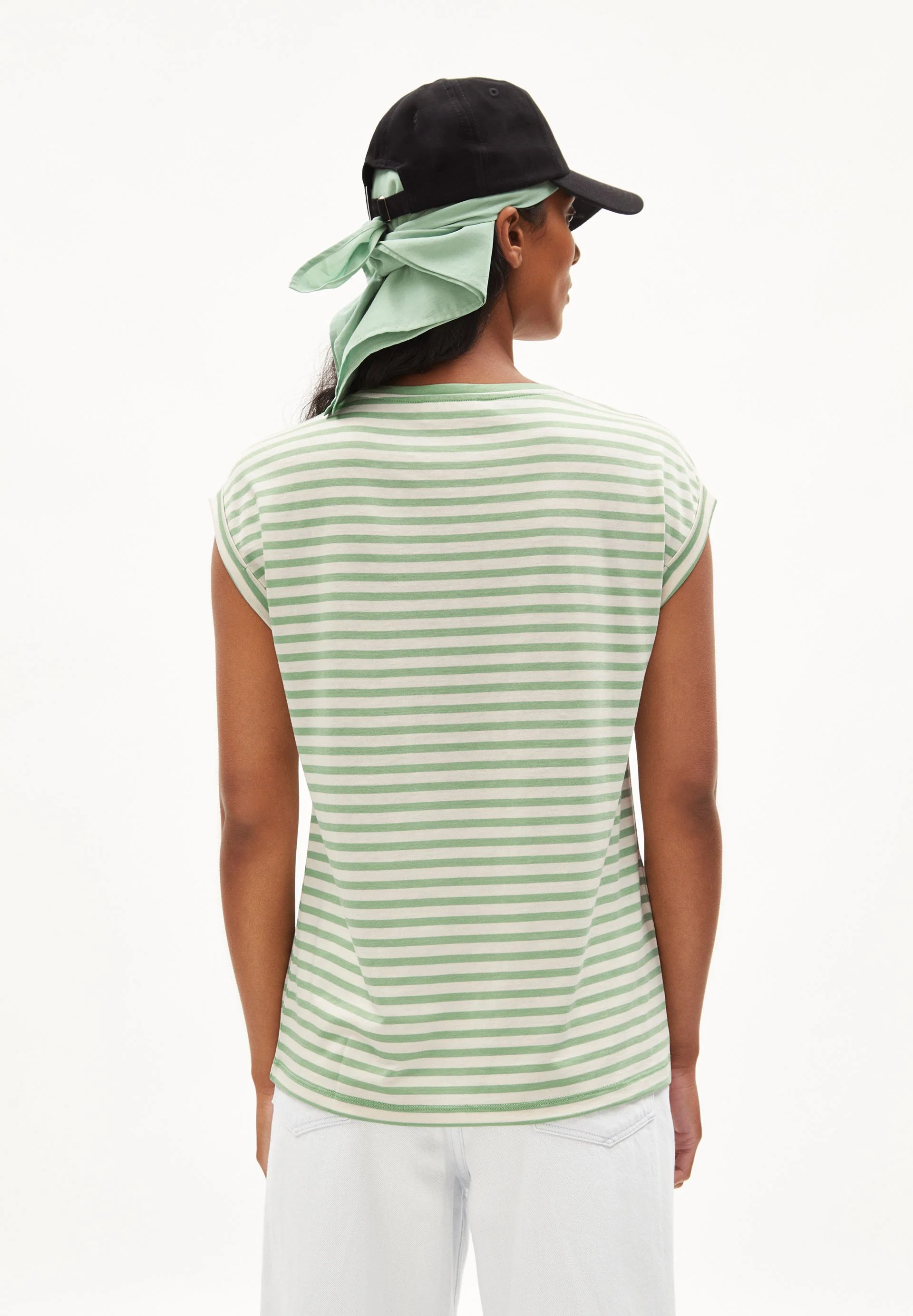 JILAANA STRIPES | smith green-oatmilk - Image 2