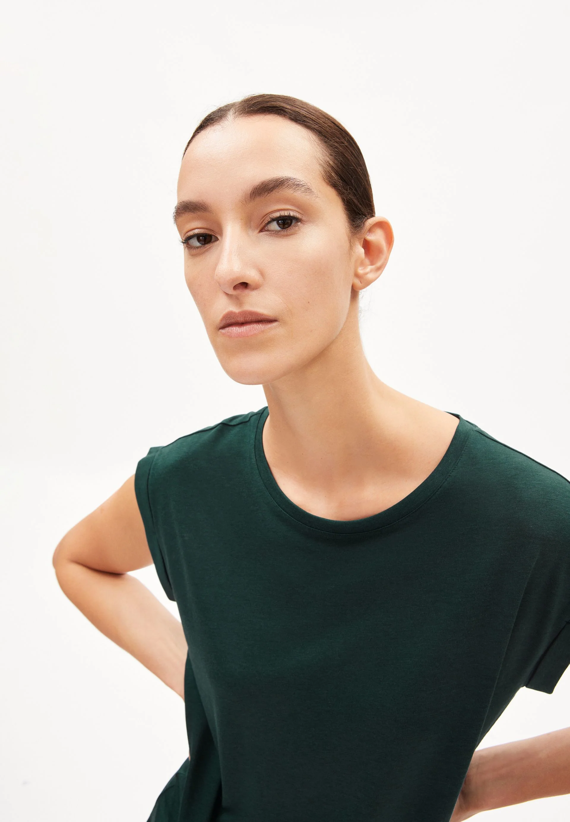 JILAANA T-SHIRT | teal stone - Image 3