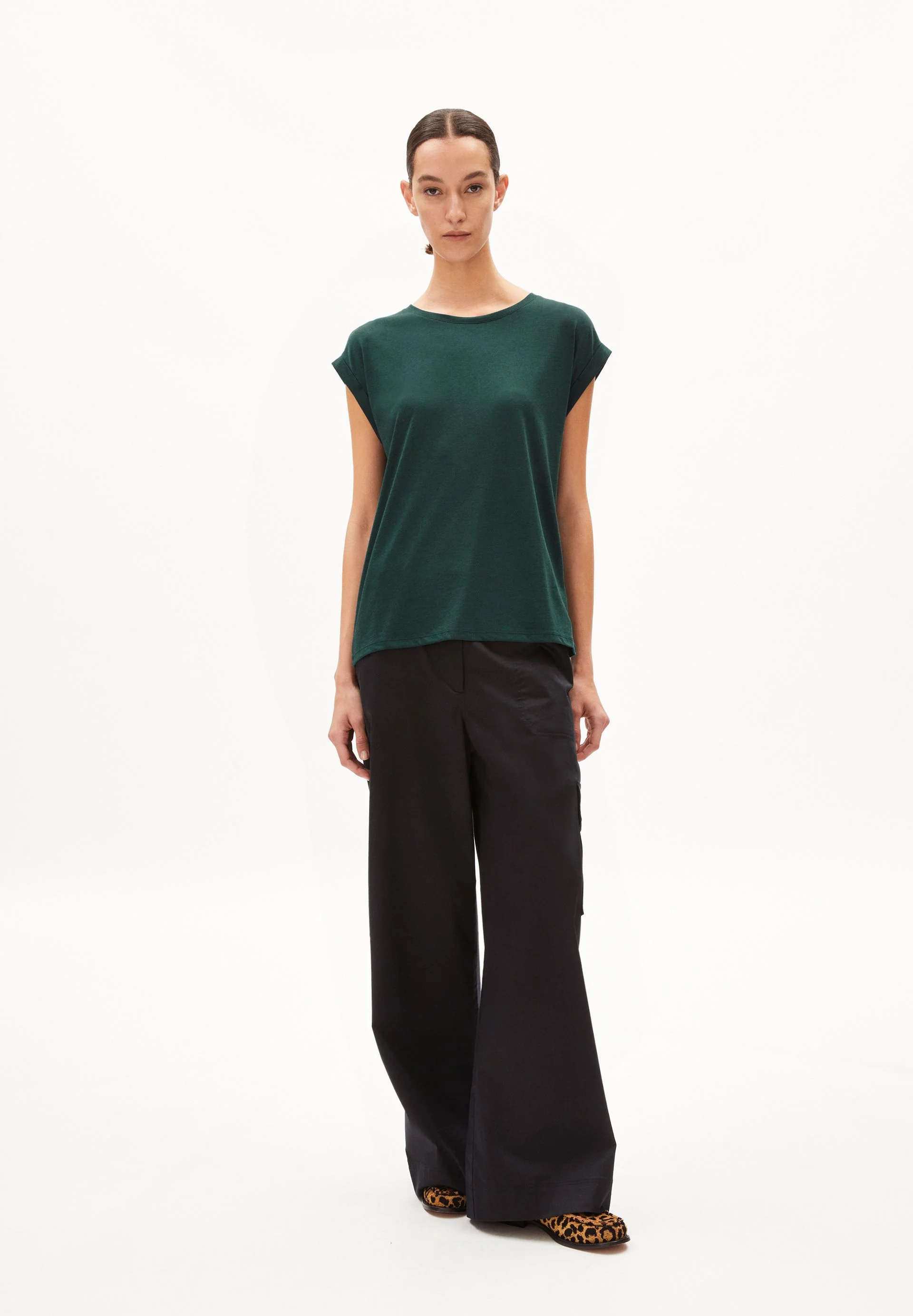 JILAANA T-SHIRT | teal stone - Image 5