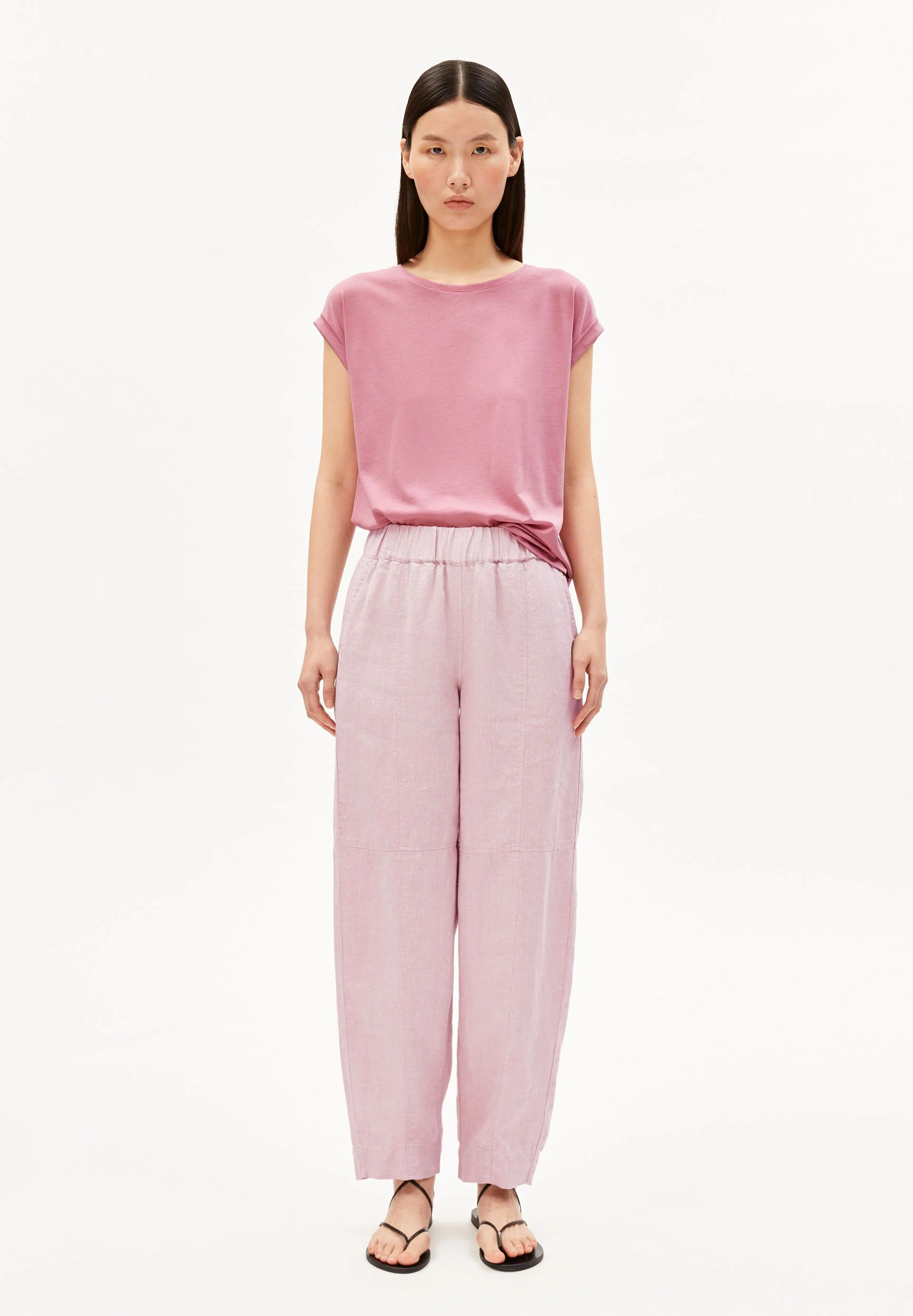 JILAANA T-SHIRT | washed berry - Image 5