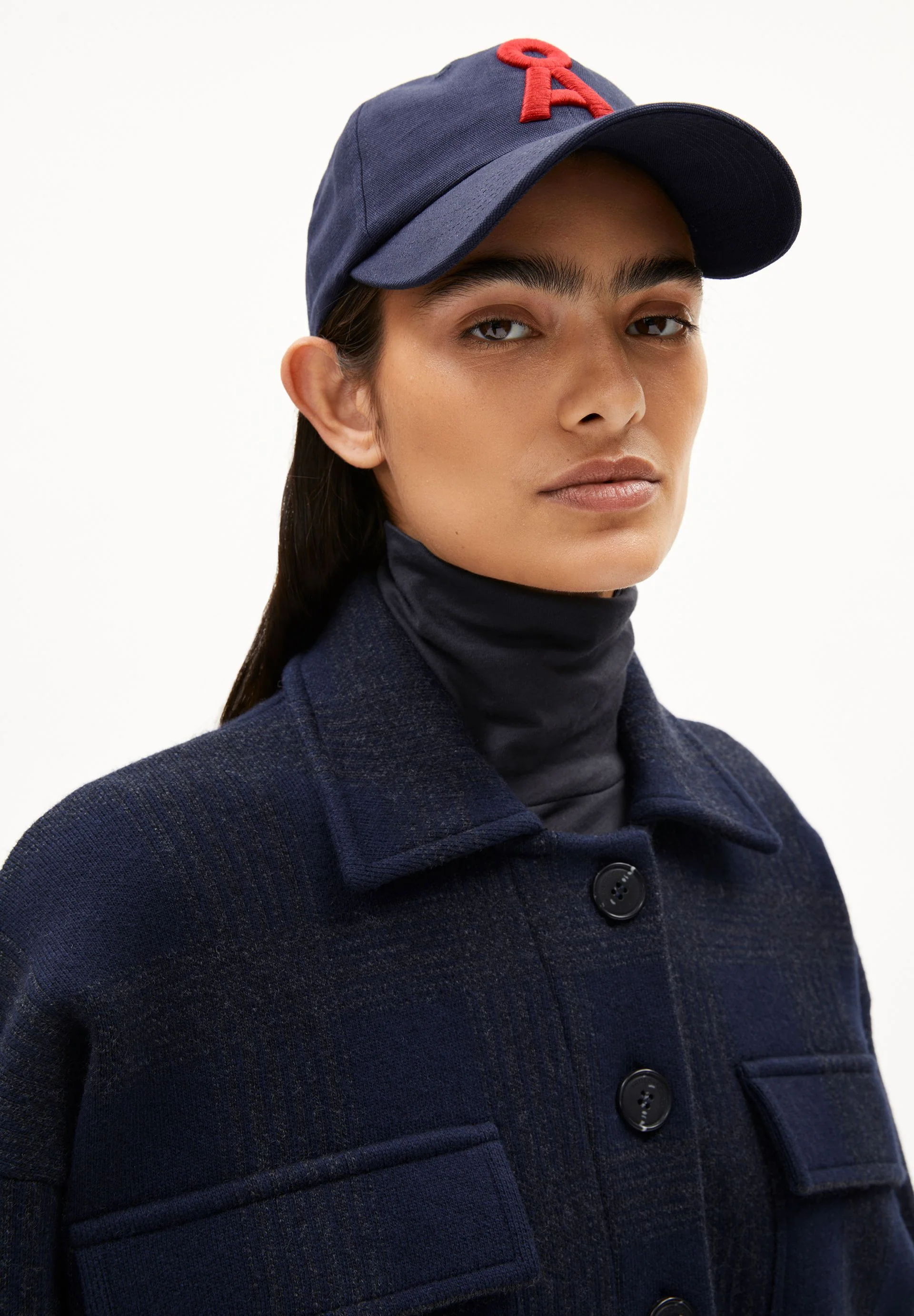 JOAALISON CHECK JACKE | night sky-steel melange - Image 3