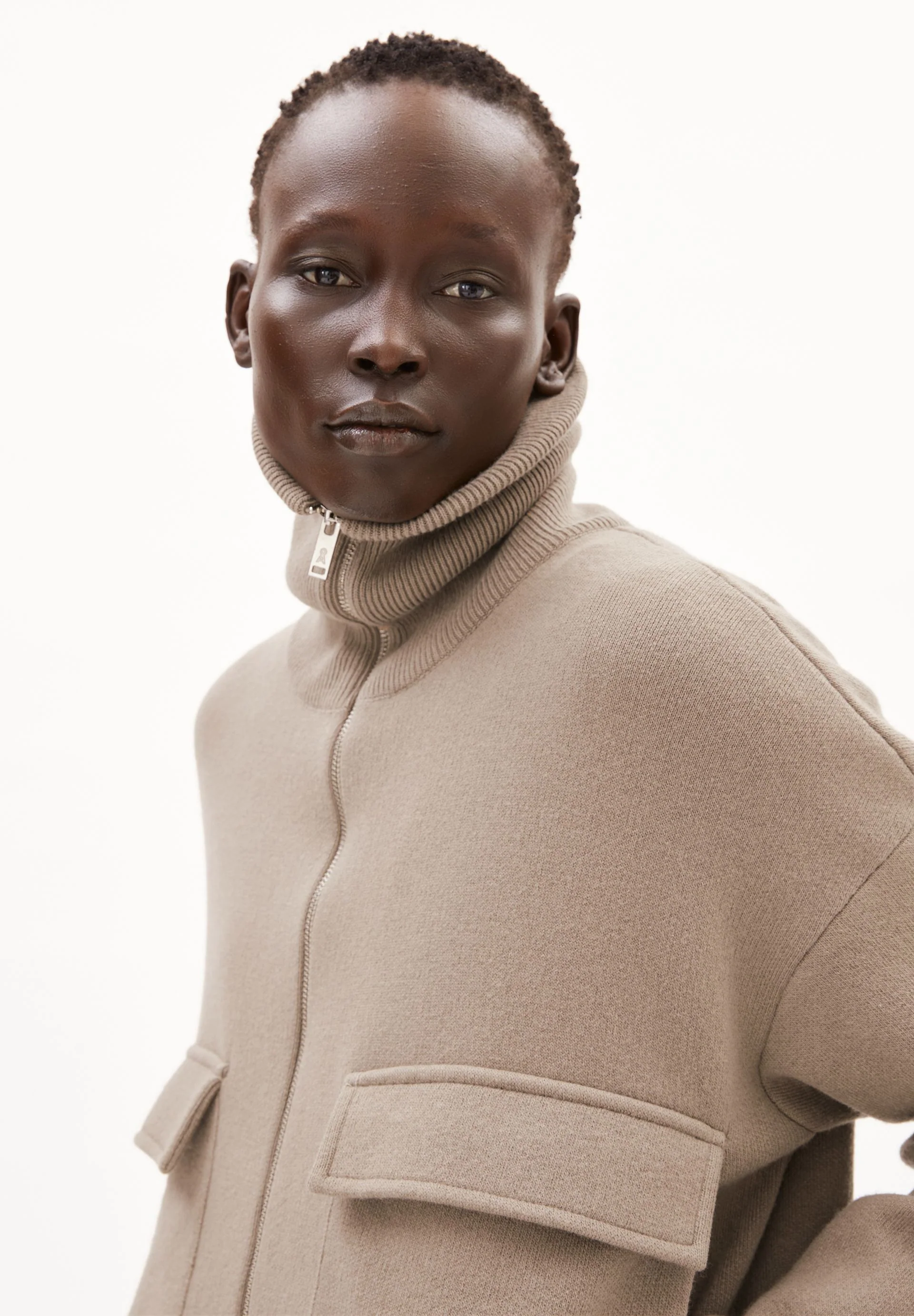 JOANIAAS STRICKJACKE | shiitake - Image 3