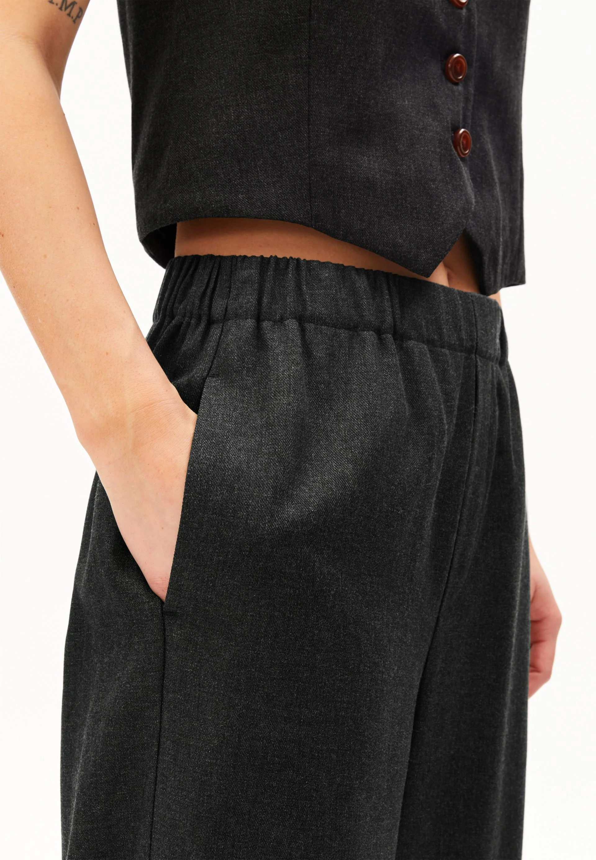 JONVAALIE PREMIUM MEL. HOSE | steel melange - Image 3