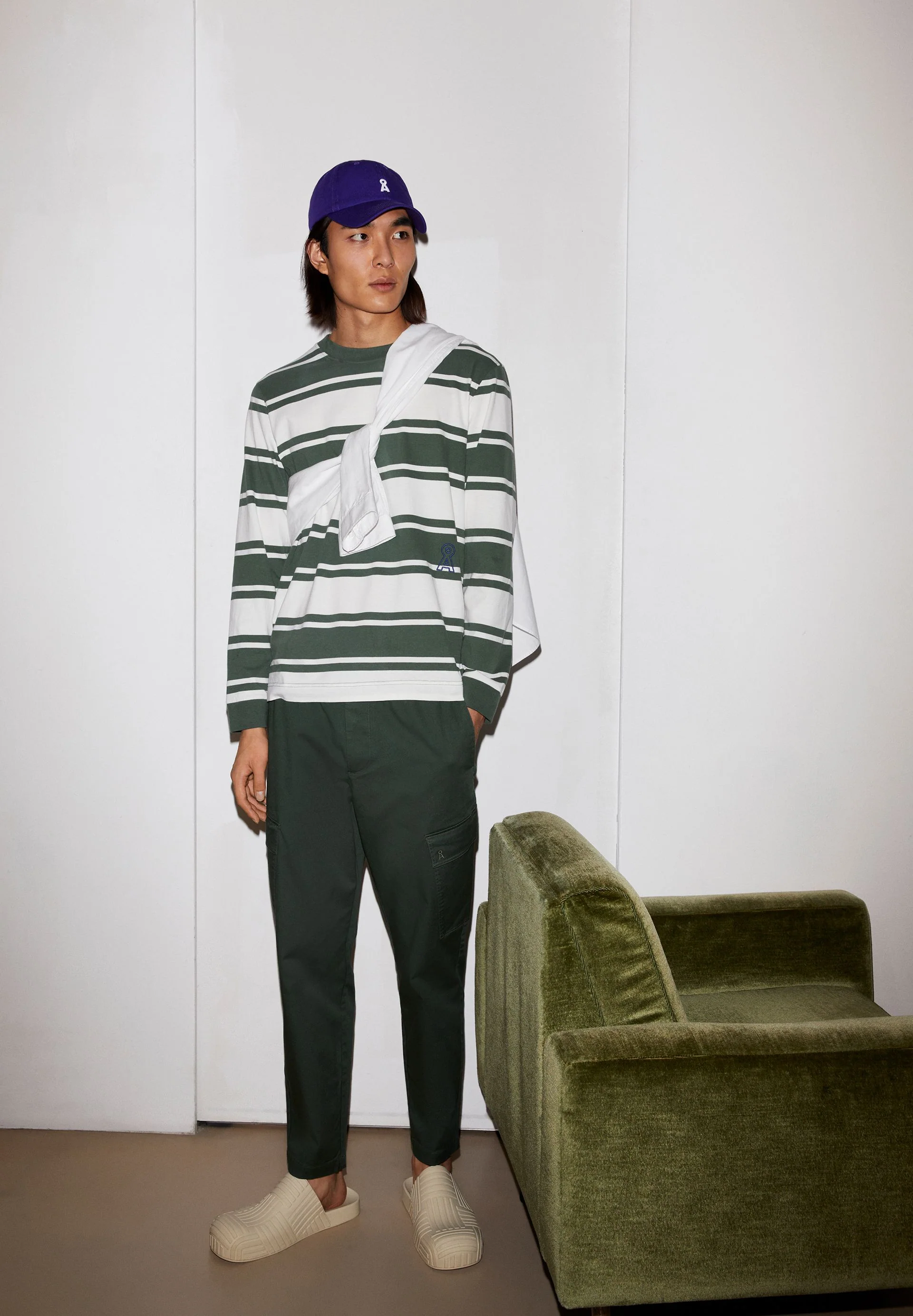 JOSCHKAA STRIPES | boreal green - off white - Image 4