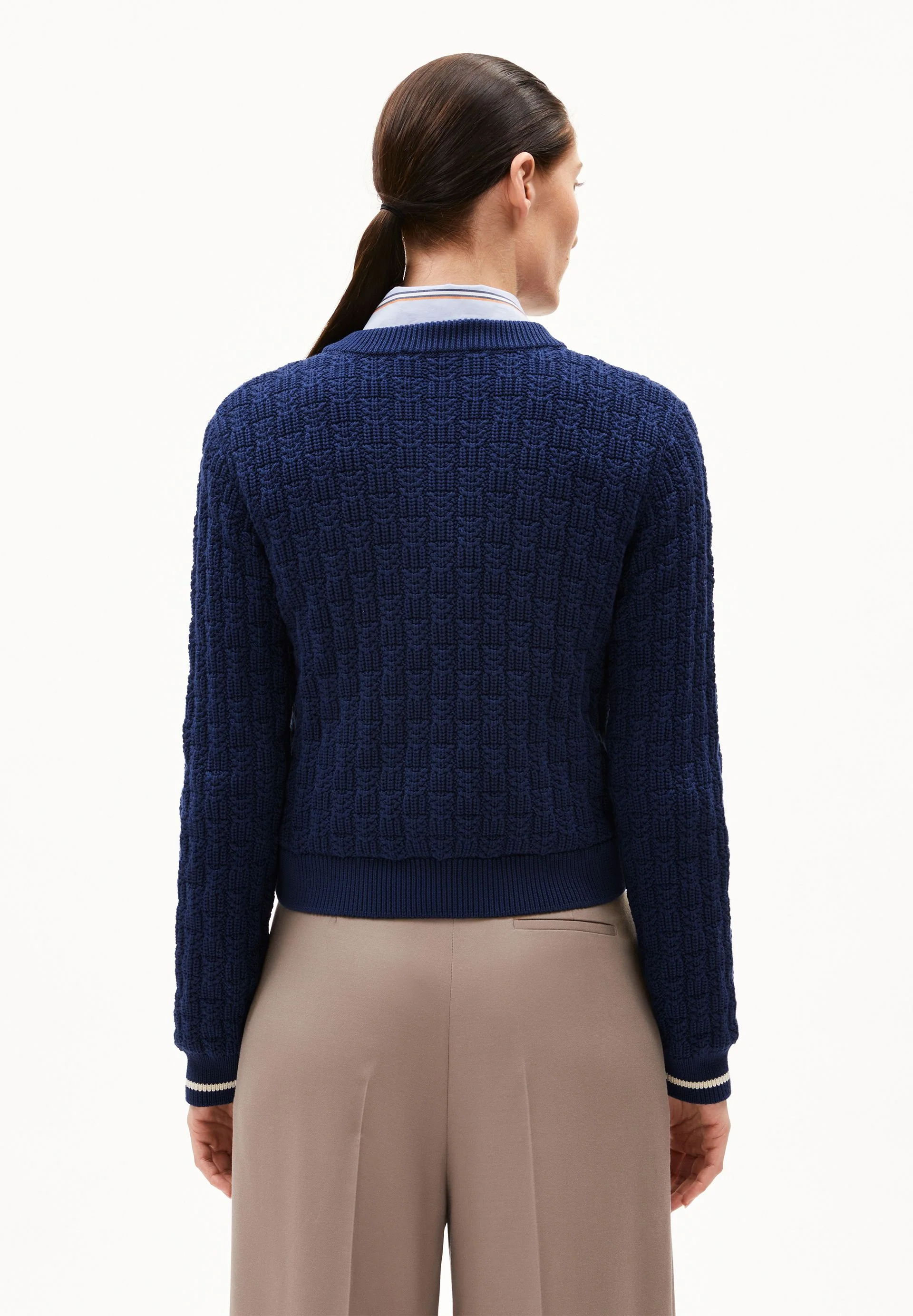 JULIAANAS STRUCTURE STRICKJACKE | blue noon - Image 2