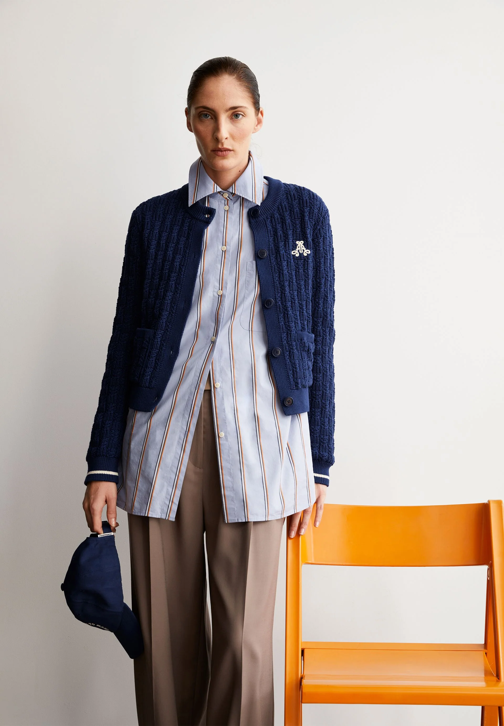 JULIAANAS STRUCTURE STRICKJACKE | blue noon - Image 4