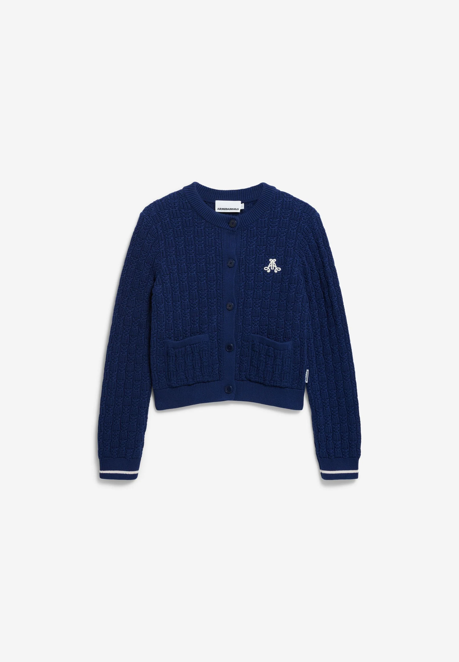 JULIAANAS STRUCTURE STRICKJACKE | blue noon - Image 6