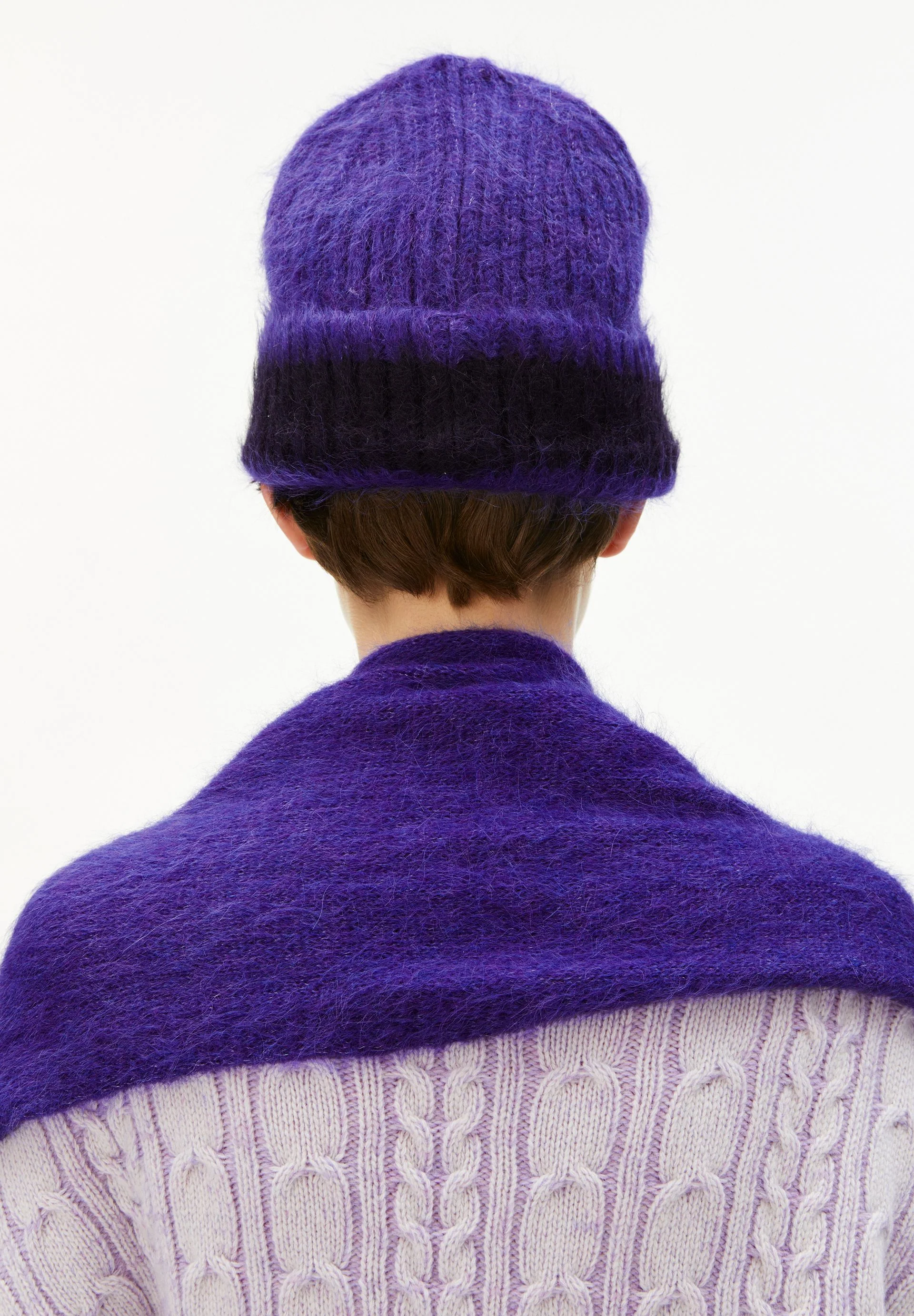 JUPILAA STRIPED UN-WASTED MÜTZE | indigo lilac-night sky - Image 2