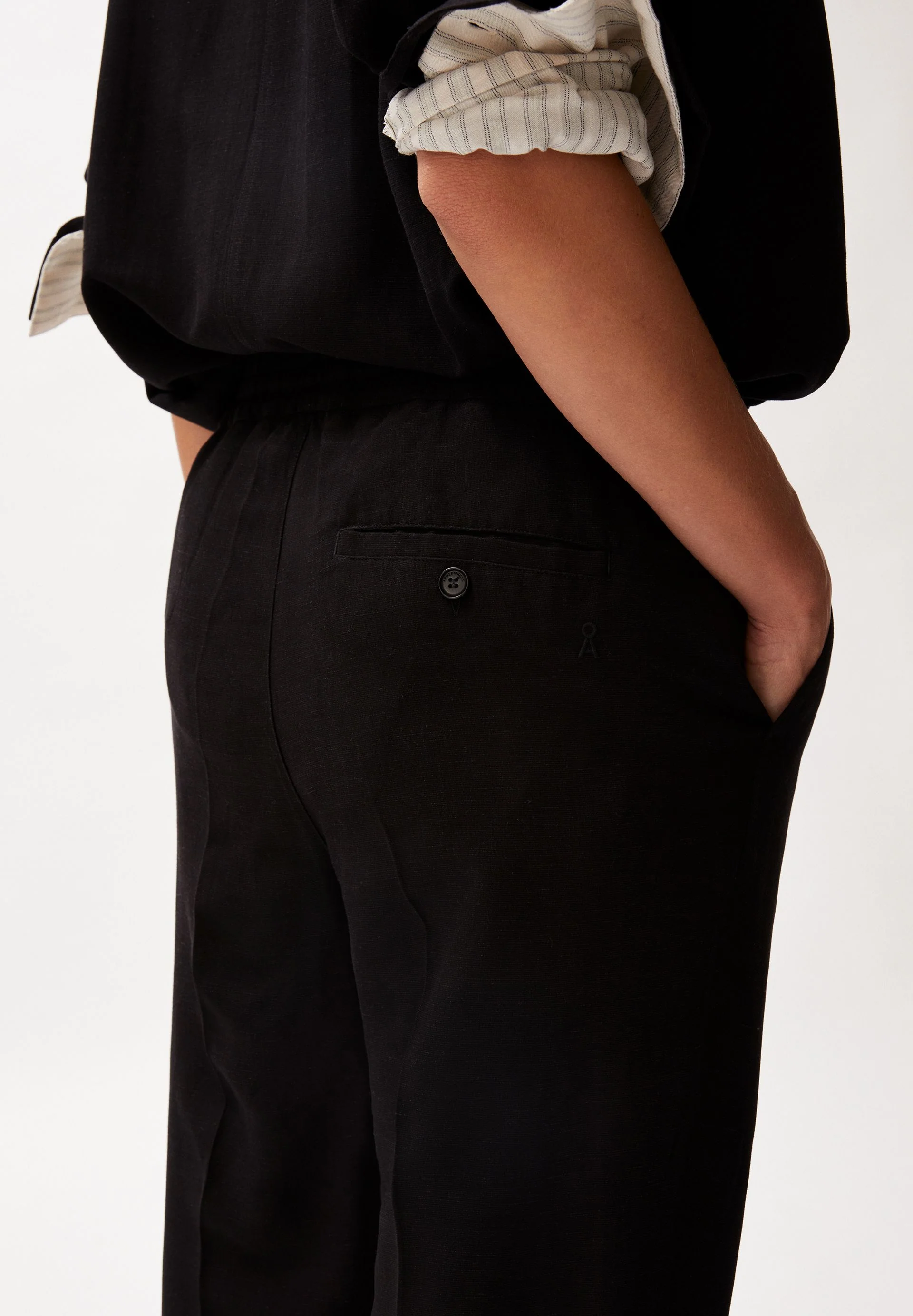 KAADIA TAPERED LINO | black - Image 3