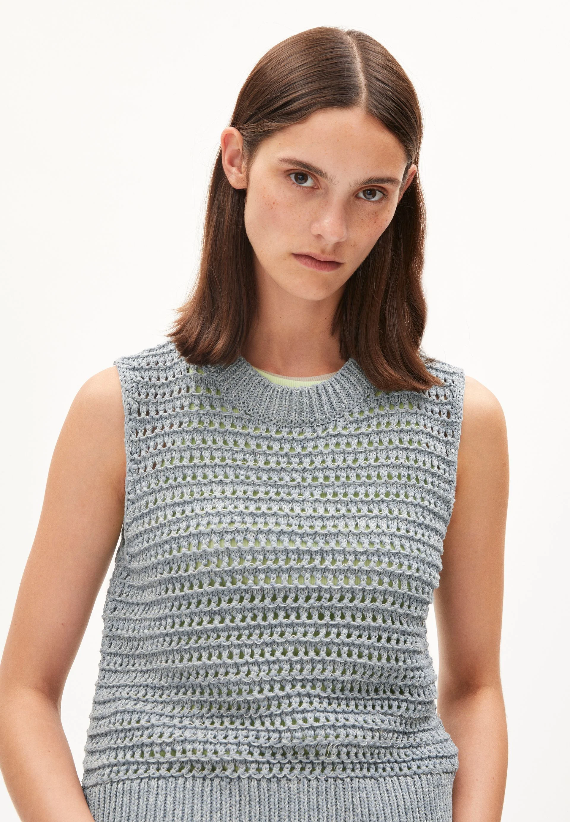 KAADLIN DENIM TAPE | faded blue-light lime - Image 3