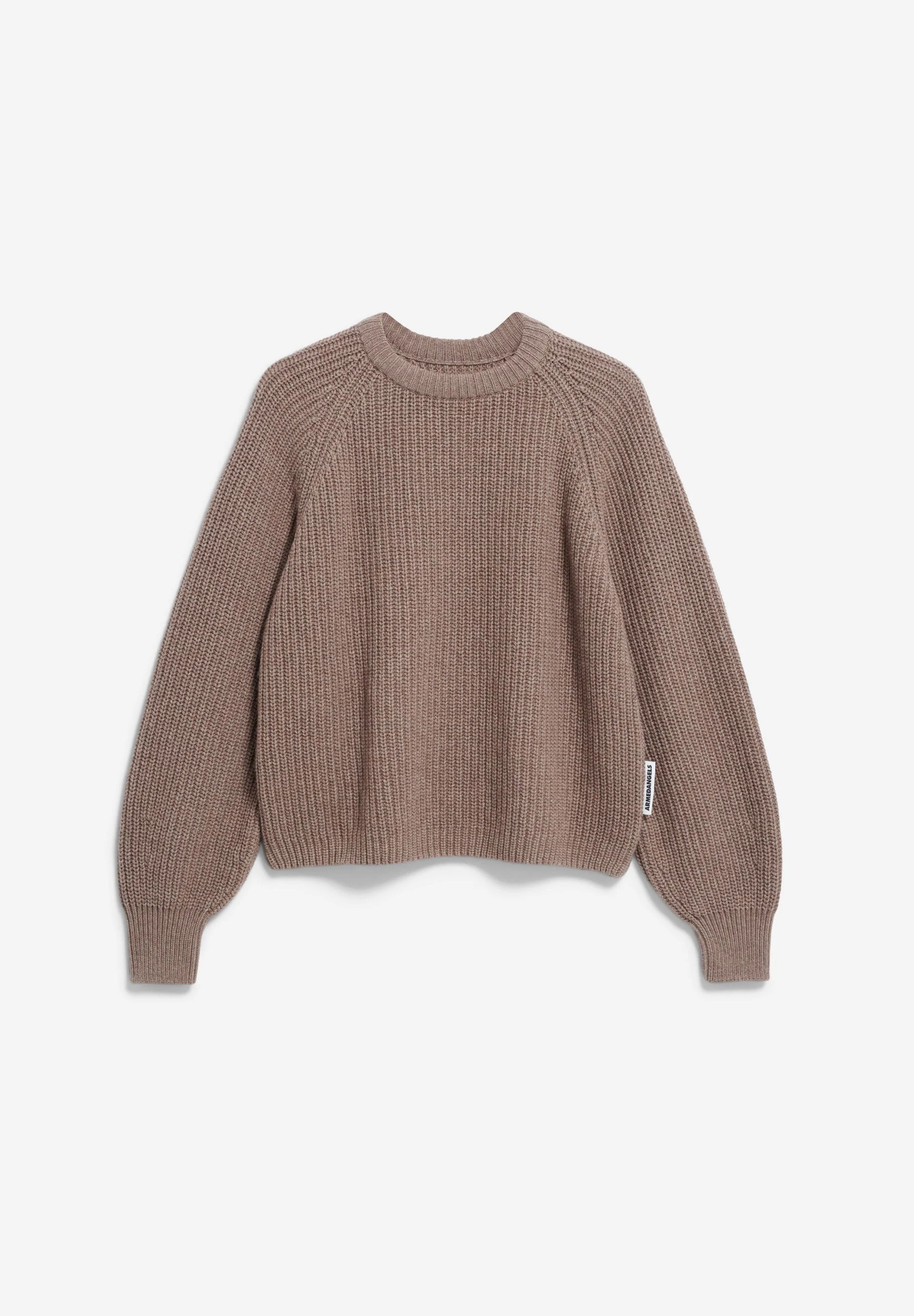 RIB KNIT SWEATER | cinnamon dust melange - Image 6