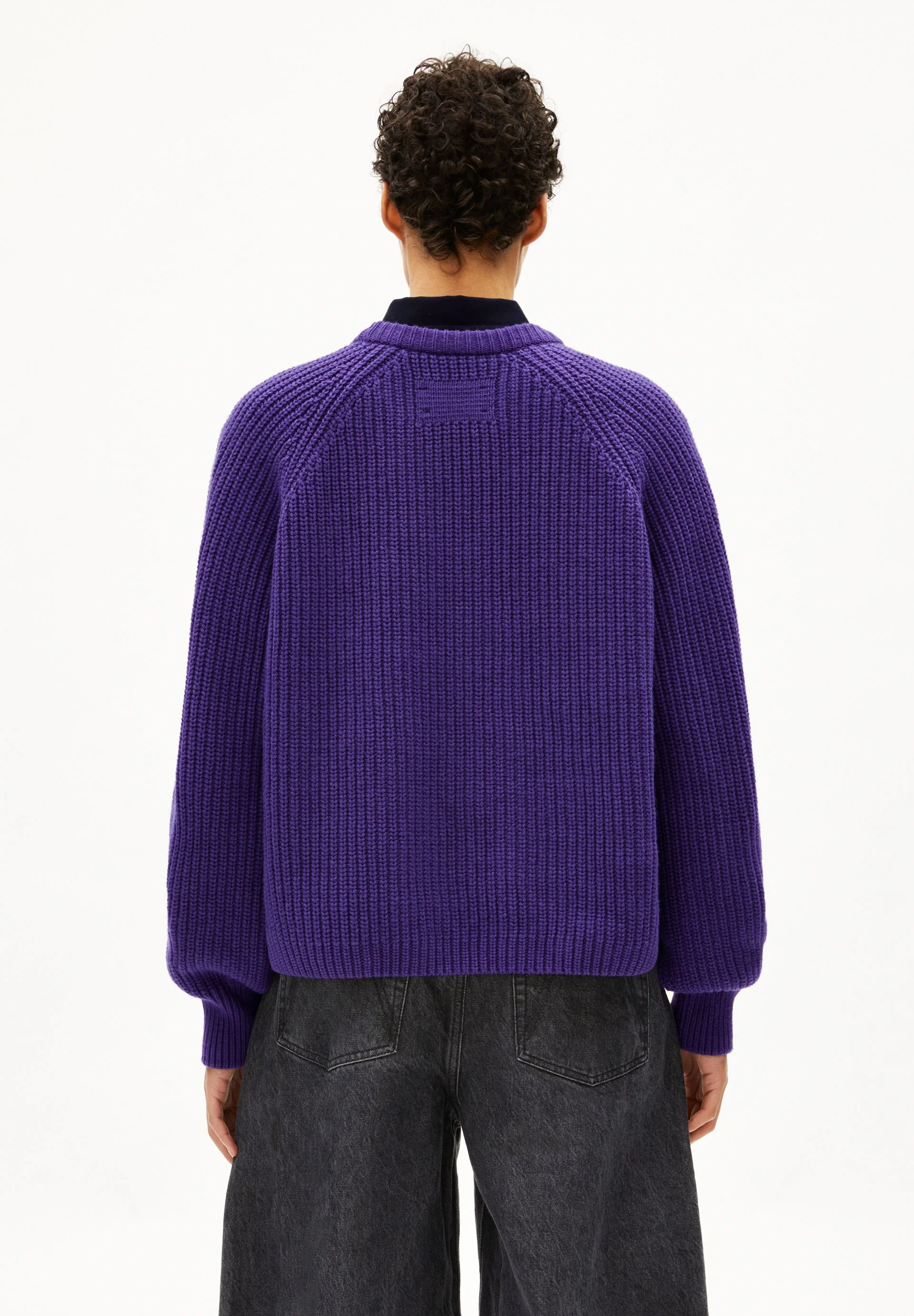 RIB KNIT SWEATER | indigo lilac - Image 2