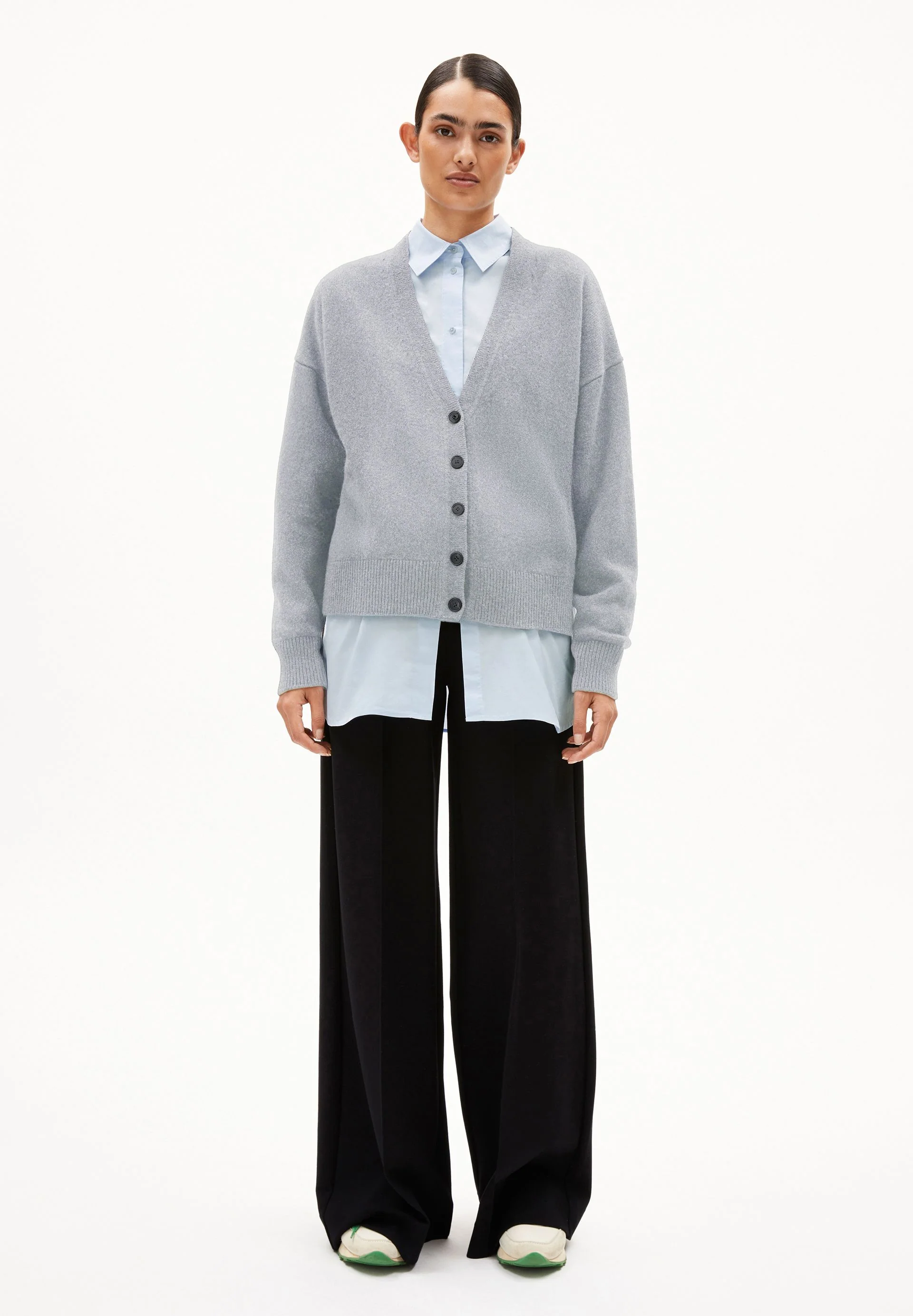 KAAJA STRICKJACKE | silver melange - Image 5