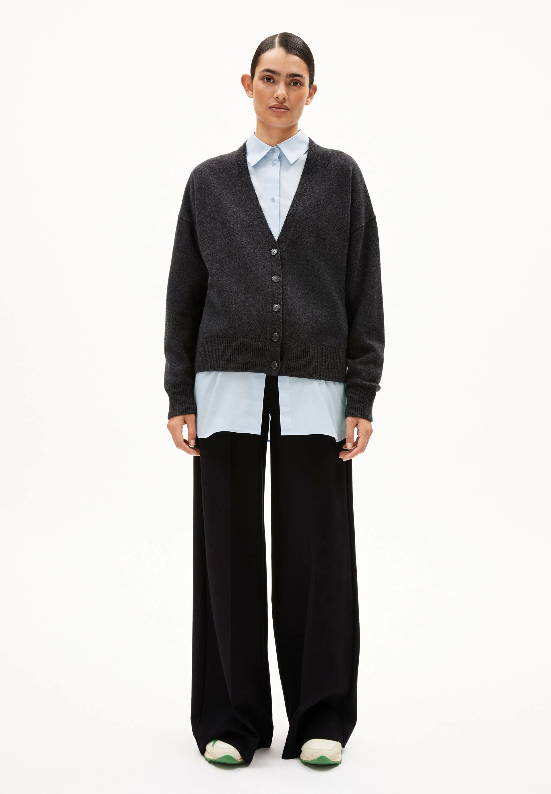 KAAJA STRICKJACKE | steel melange - Image 5