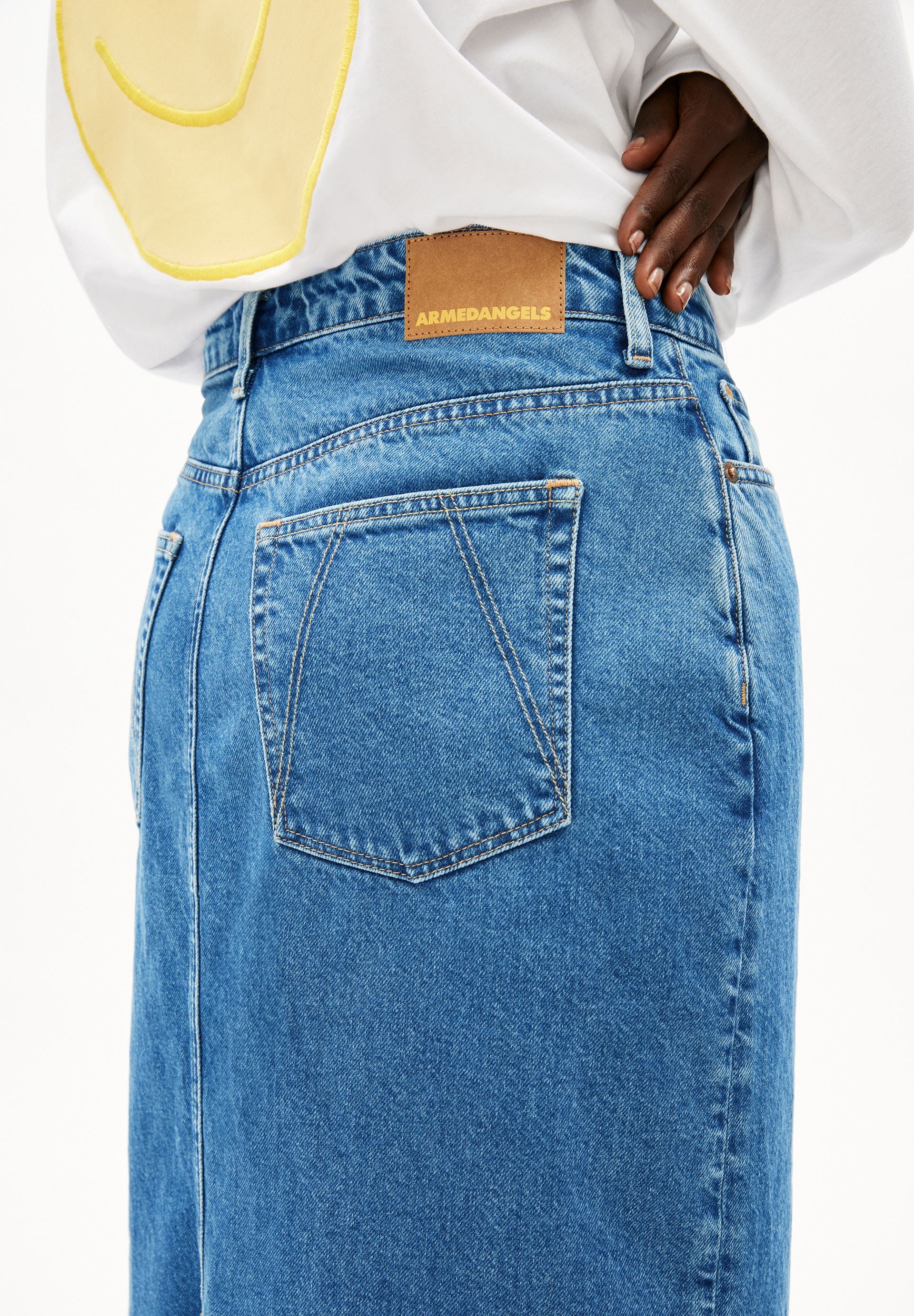 KAALYKE JEANS-MIDI-ROCK | daydream - Image 3