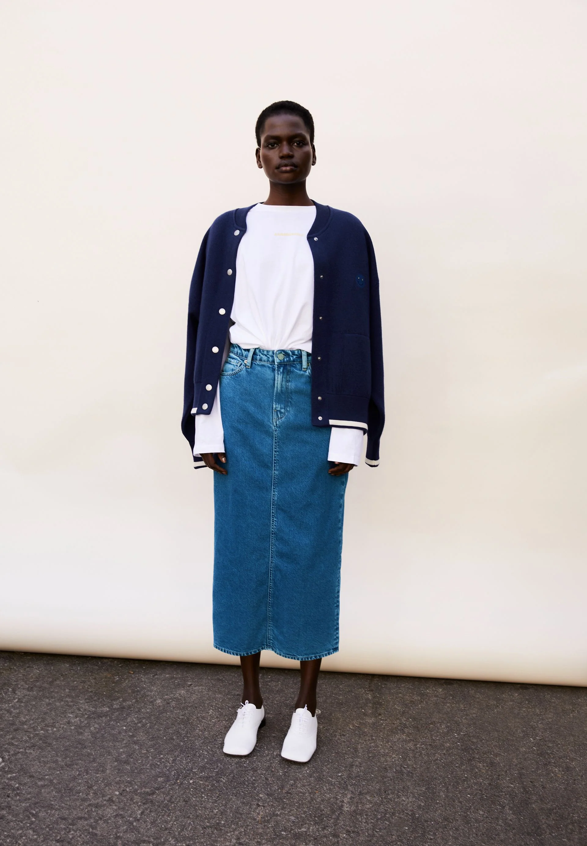 KAALYKE JEANS-MIDI-ROCK | daydream - Image 4