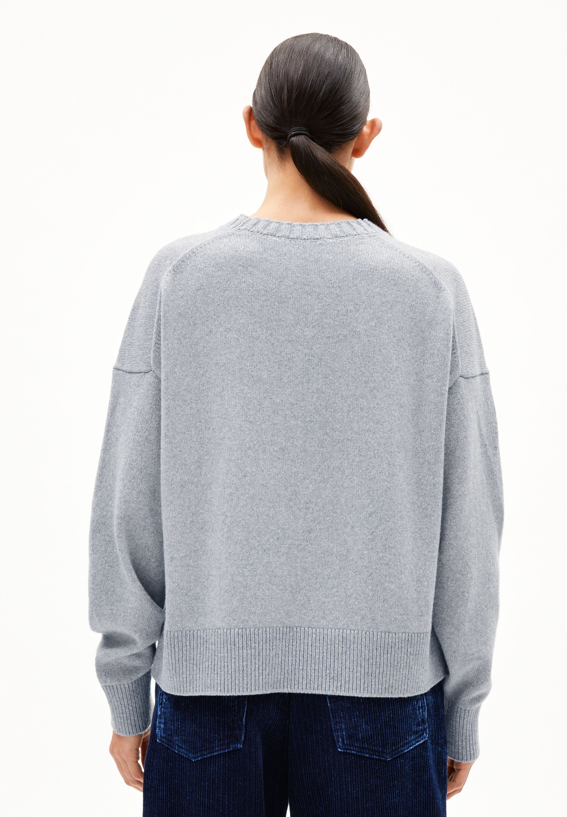 KAARALI STRICKPULLOVER | silver melange - Image 2