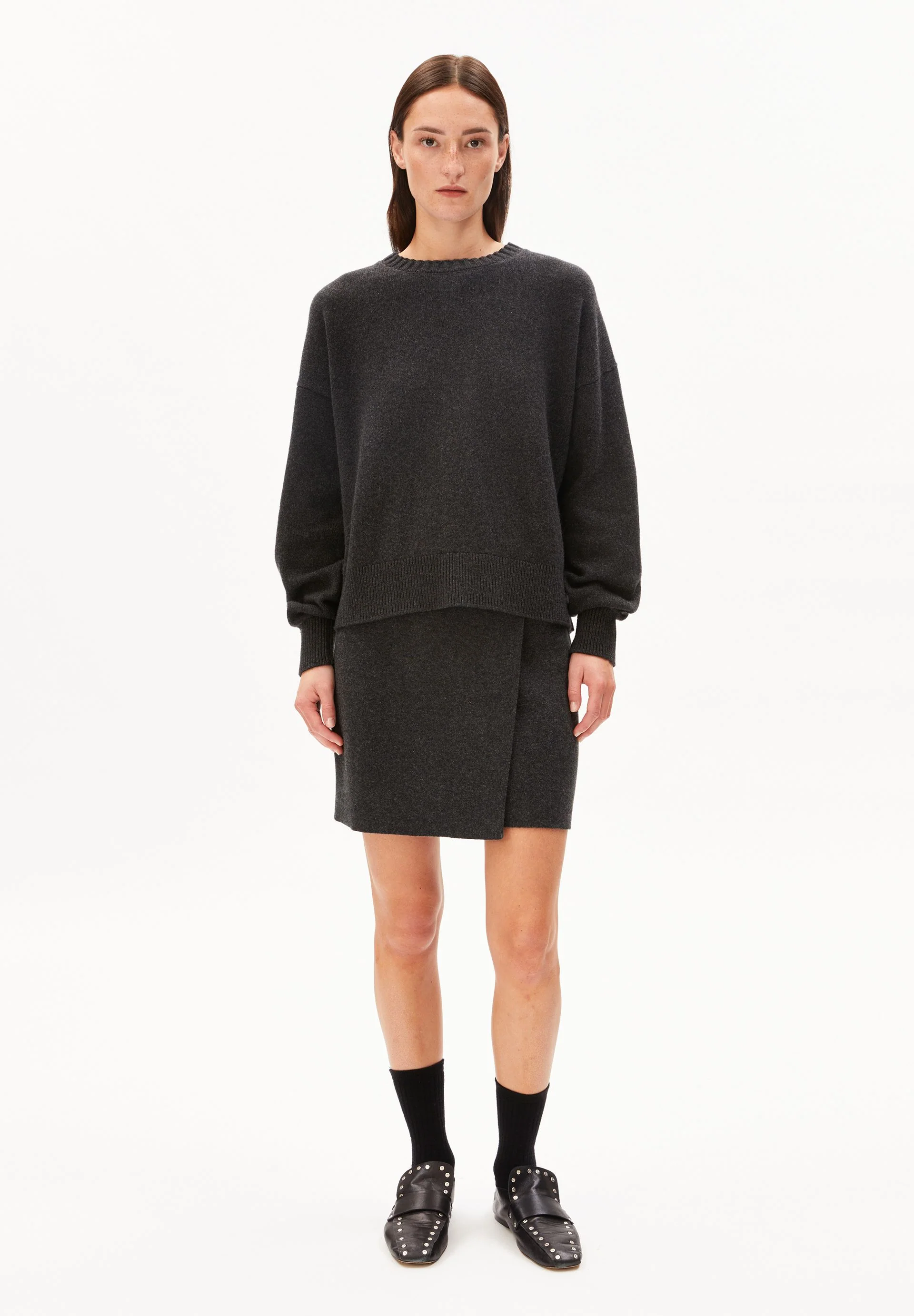 KAARALI STRICKPULLOVER | steel melange - Image 5