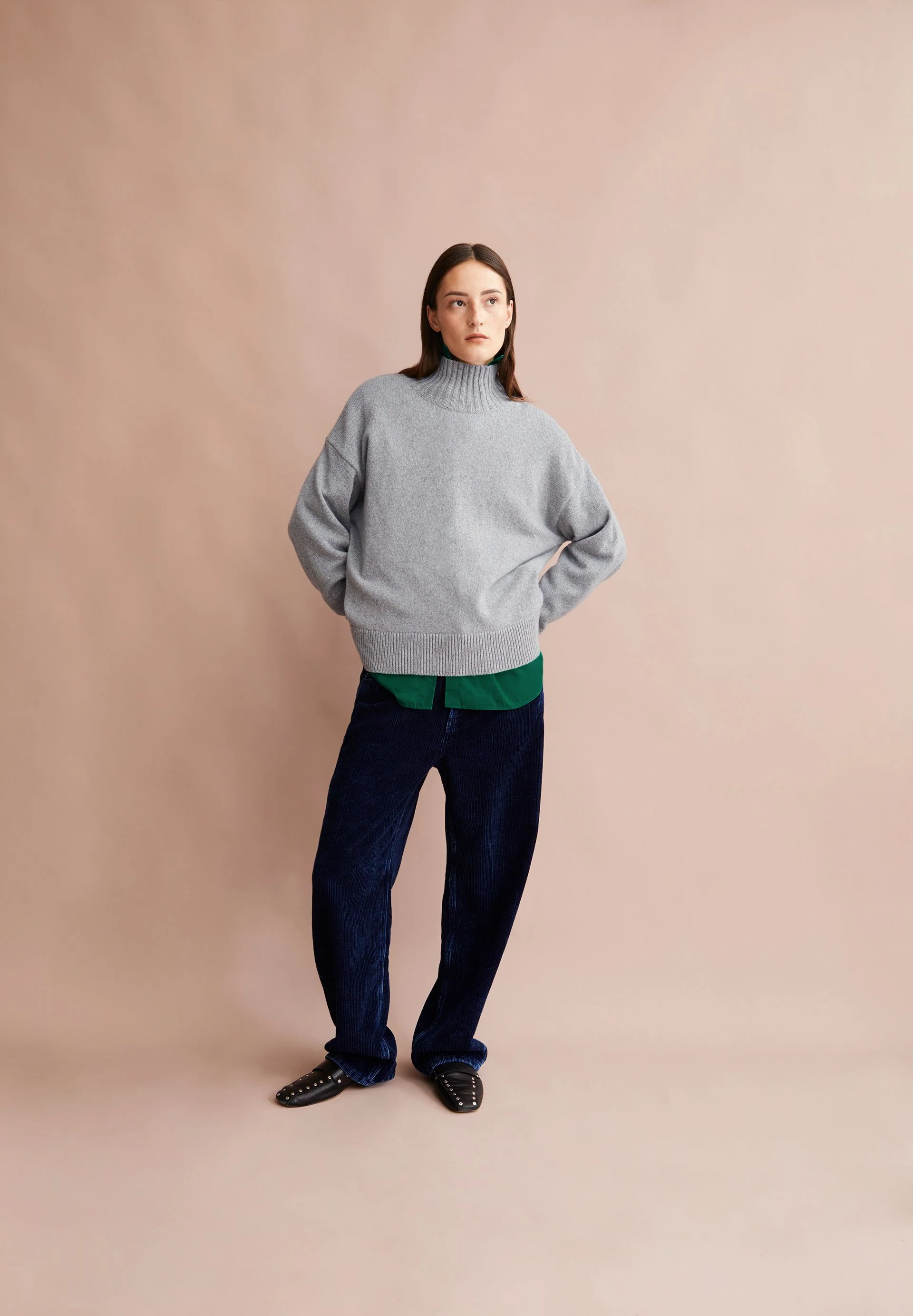 KAARLIN STRICKPULLOVER | silver melange - Image 4