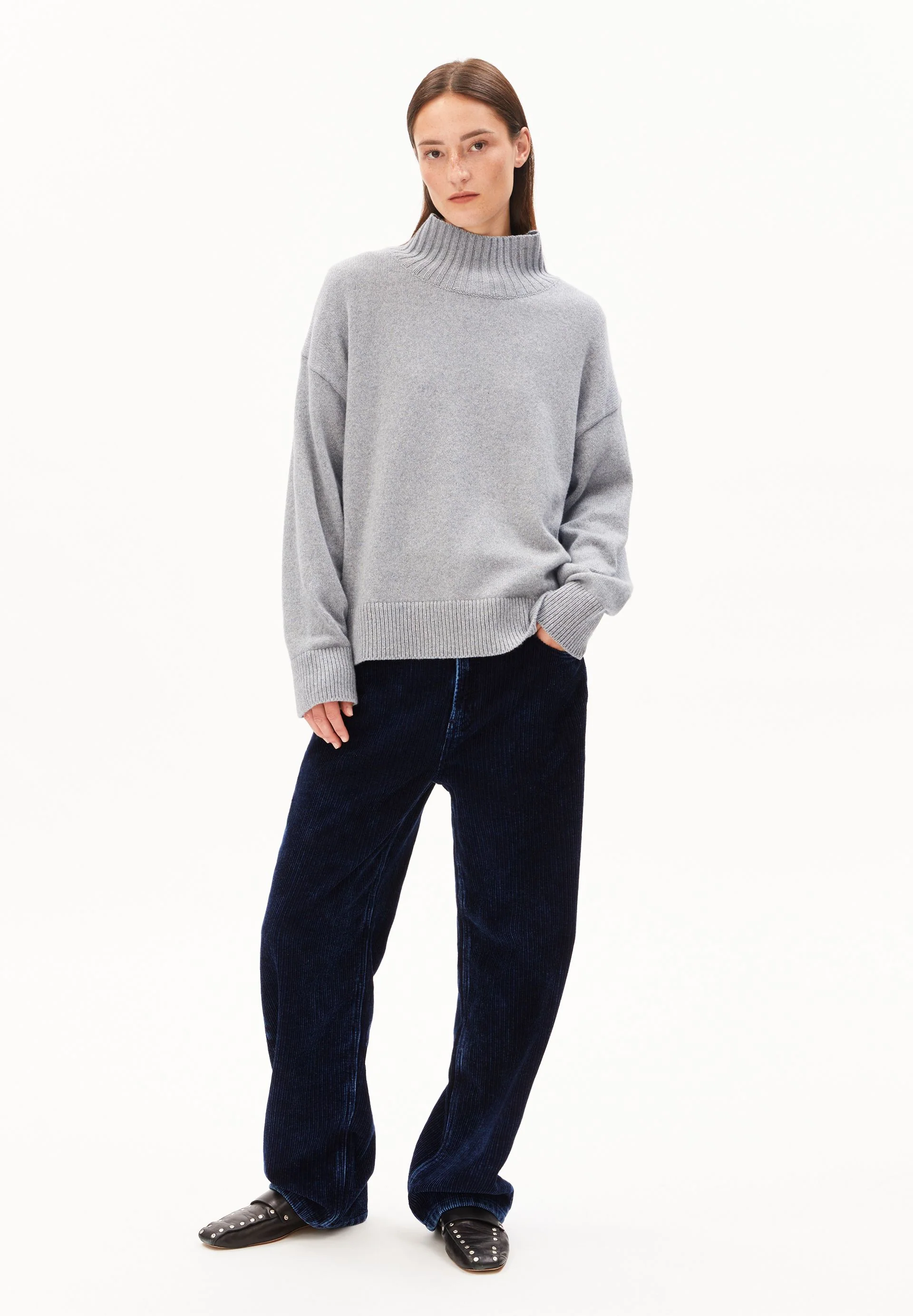 KAARLIN STRICKPULLOVER | silver melange - Image 5