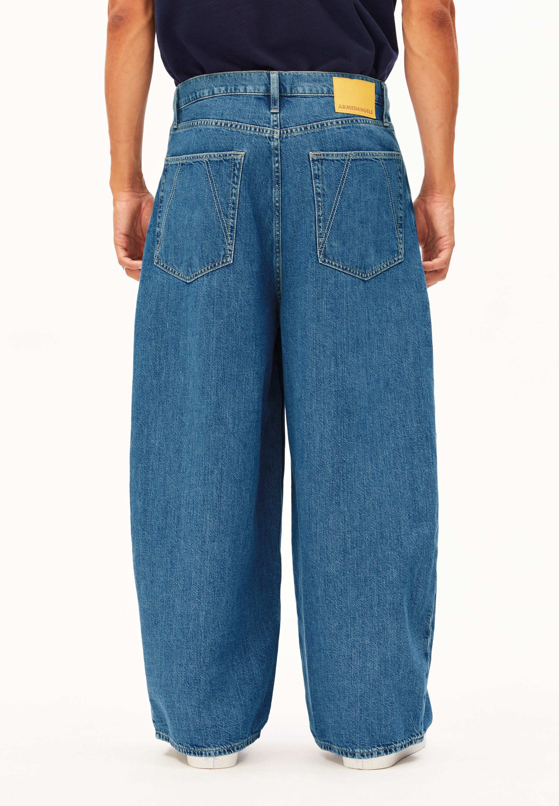 KAAVO LEINEN-MIX BAGGY JEANS | sea salt - Image 2