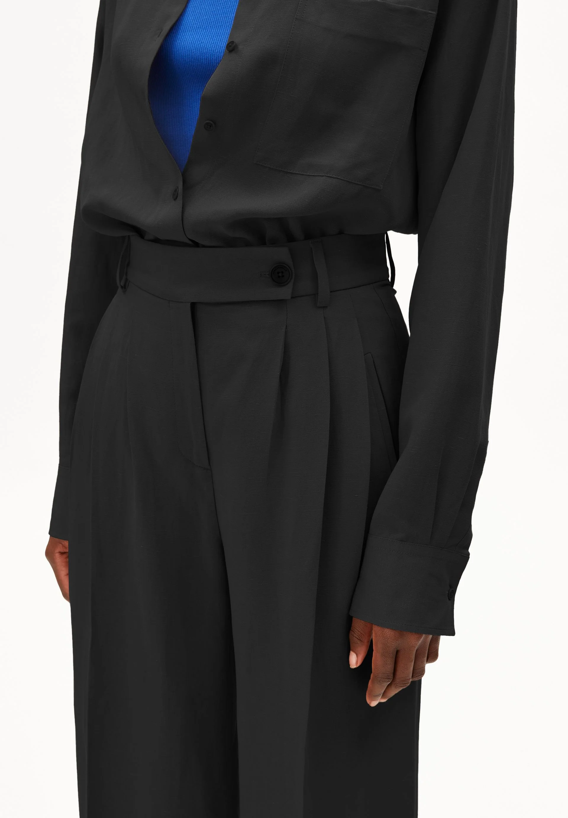 KAAYUA LEINENHOSE | black - Image 3