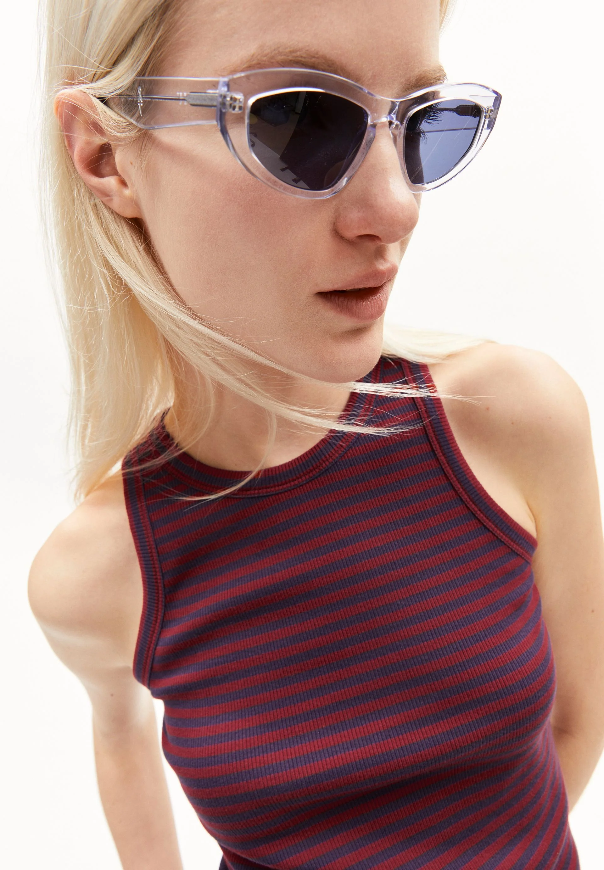 KANITAA STRIPES | blue ash-dark crimson - Image 3