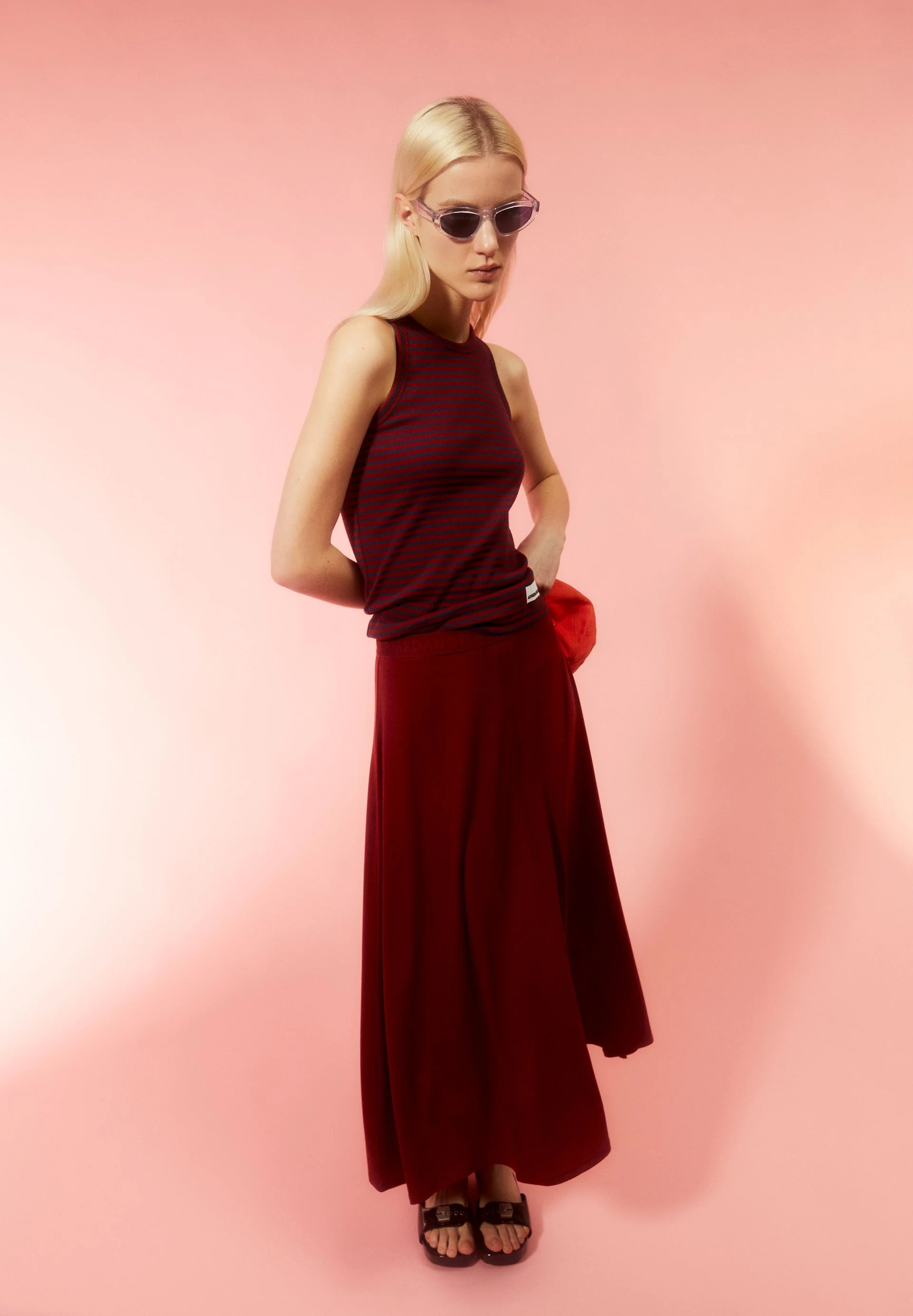 KANITAA STRIPES | blue ash-dark crimson - Image 4