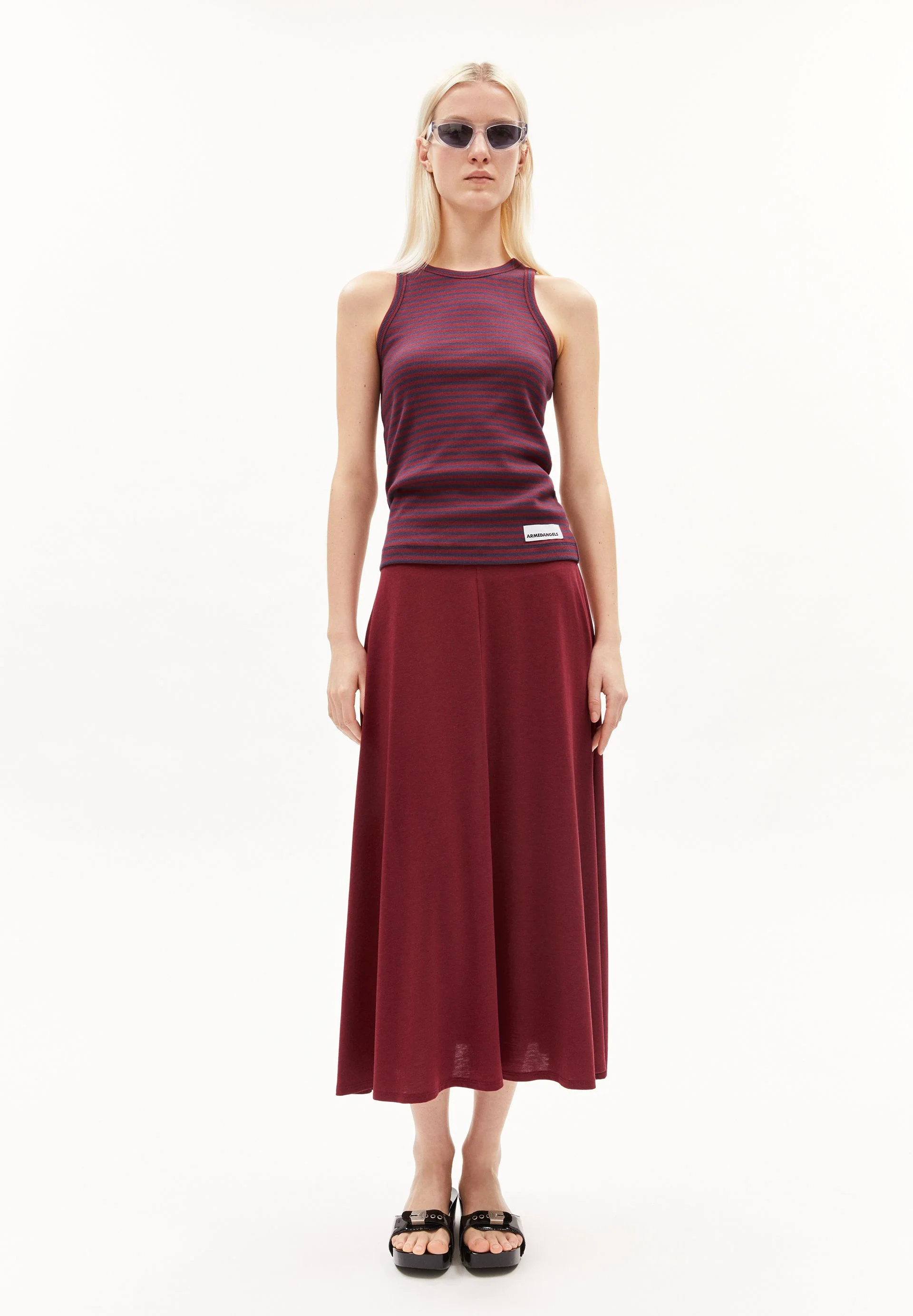 KANITAA STRIPES | blue ash-dark crimson - Image 5