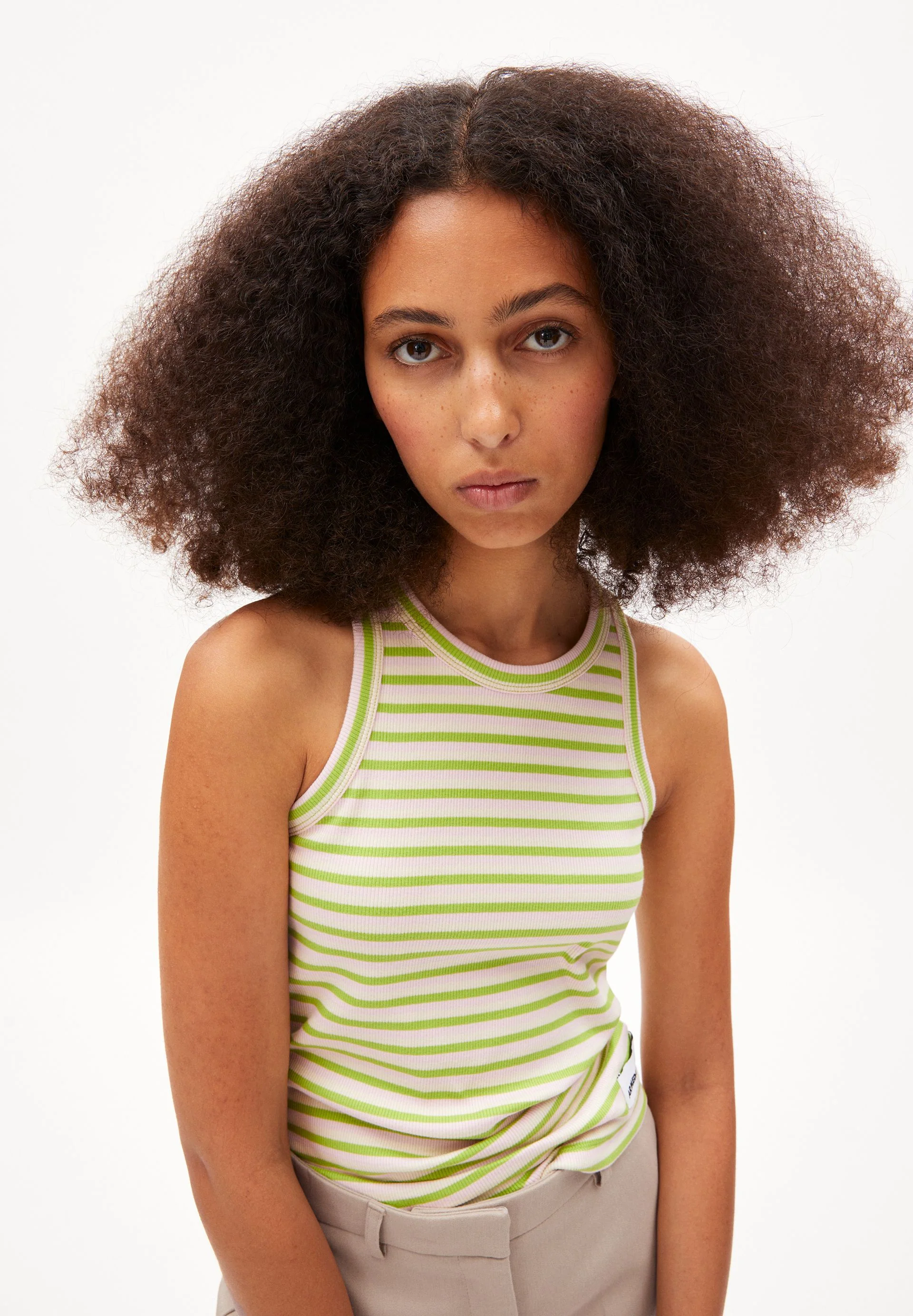 KANITAA STRIPES | super lime-pink light - Image 3
