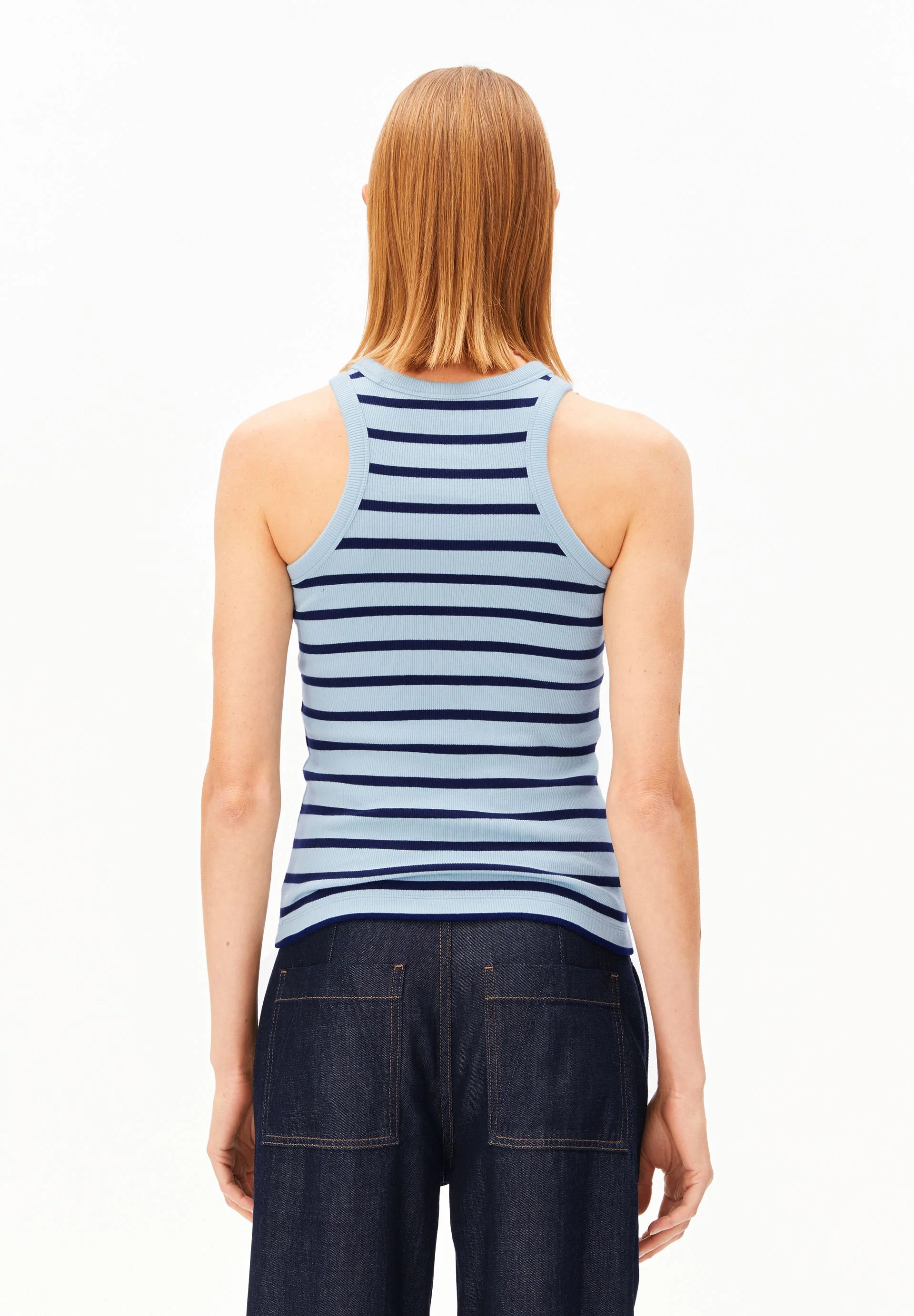 KANITAA GESTREIFTES TOP | blue glow-tinted navy - Image 2