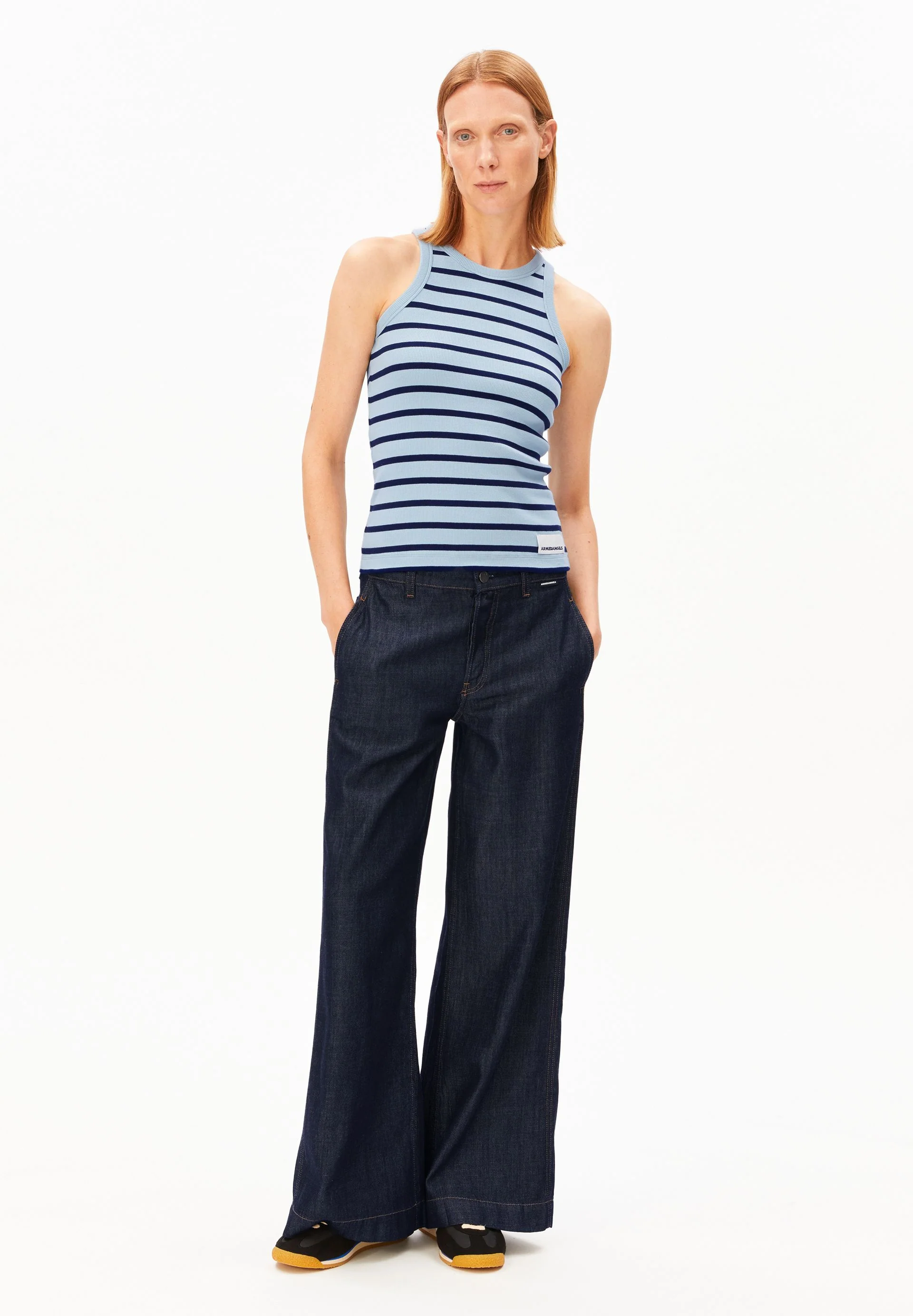 KANITAA GESTREIFTES TOP | blue glow-tinted navy - Image 5