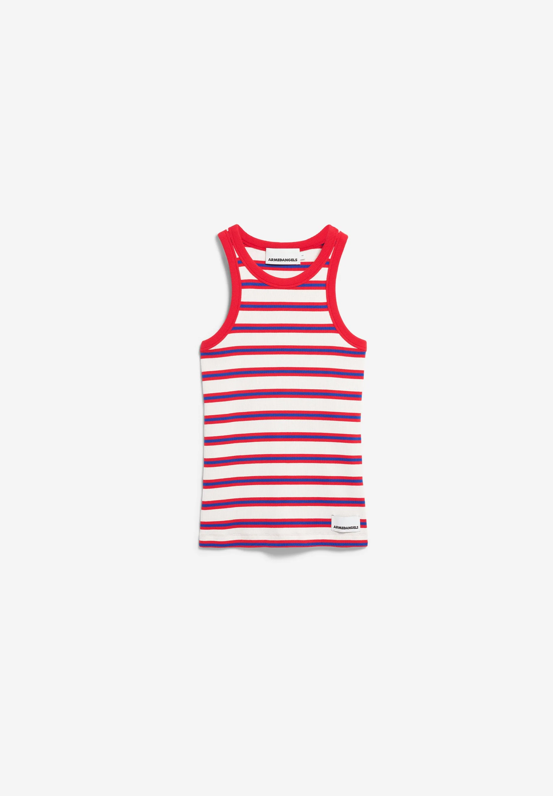 KANITAA GESTREIFTES TOP | light oatmilk-mars red-dynamo blue - Image 6