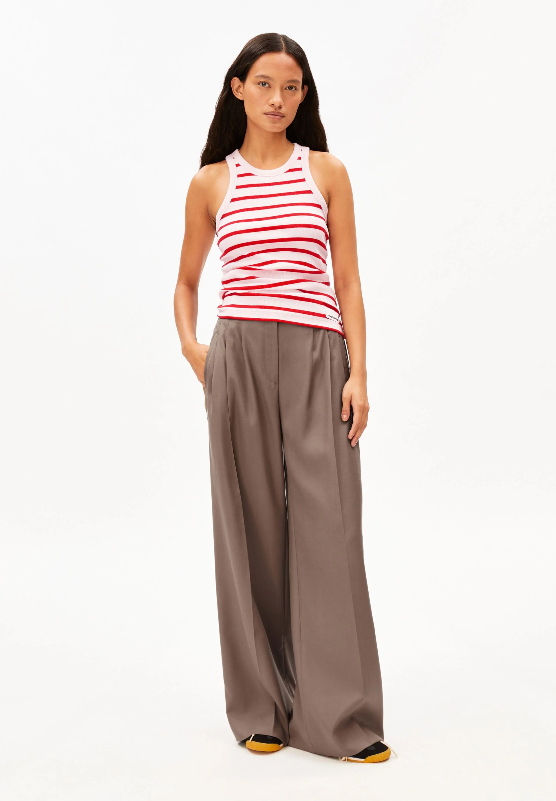 KANITAA GESTREIFTES TOP | pink mist-mars red - Image 5