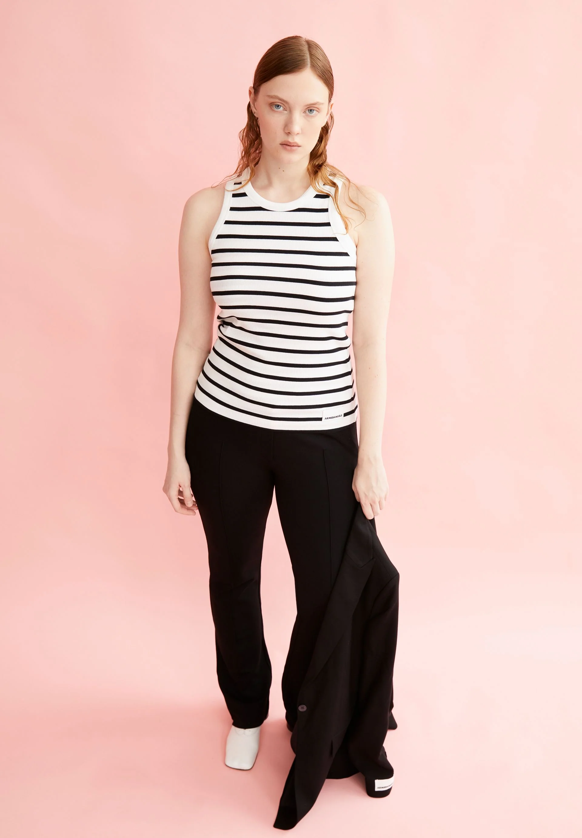 KANITAA GESTREIFTES TOP | white-black - Image 4