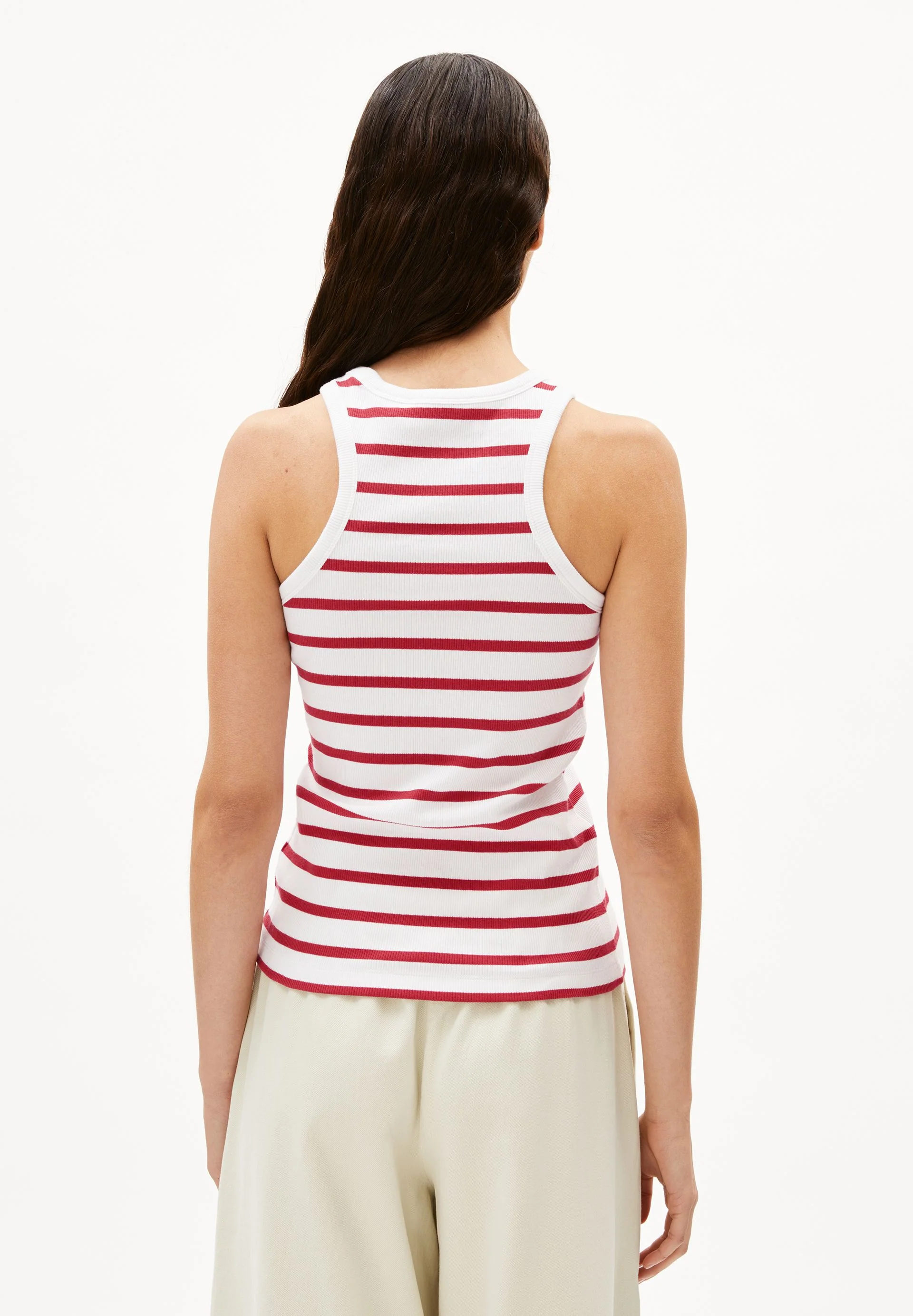 KANITAA GESTREIFTES TOP | white-coral blush - Image 2