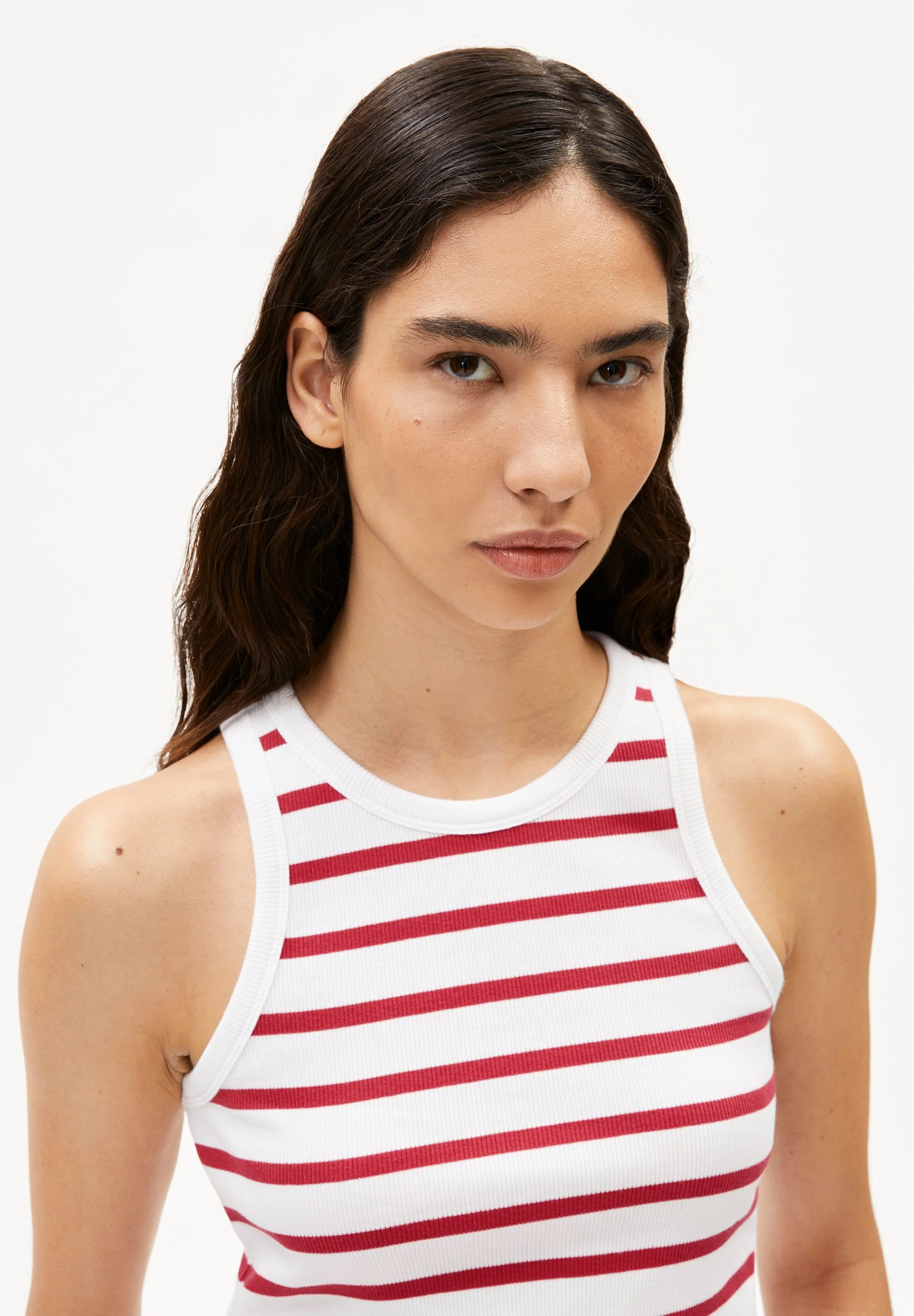 KANITAA GESTREIFTES TOP | white-coral blush - Image 3