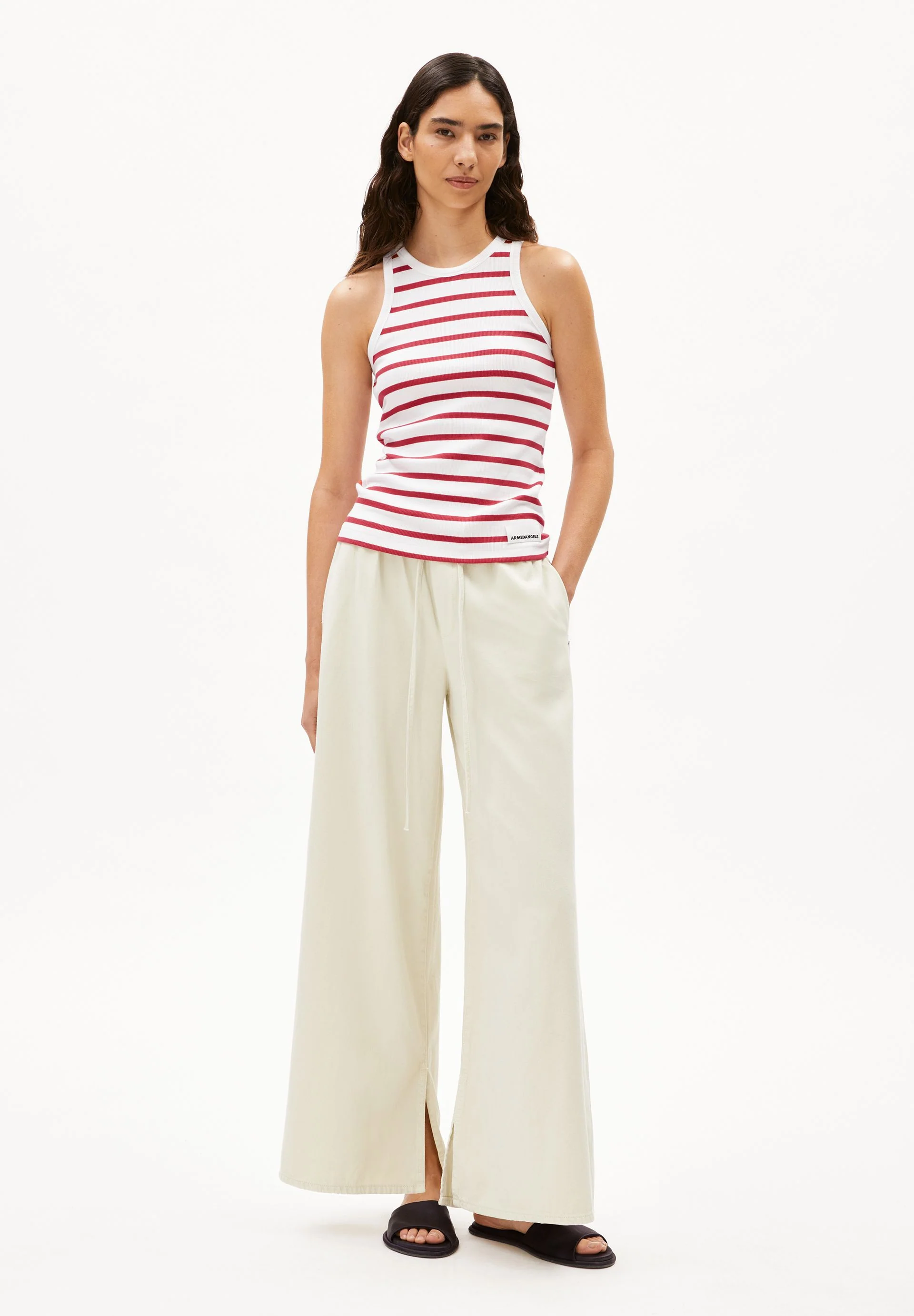 KANITAA GESTREIFTES TOP | white-coral blush - Image 5