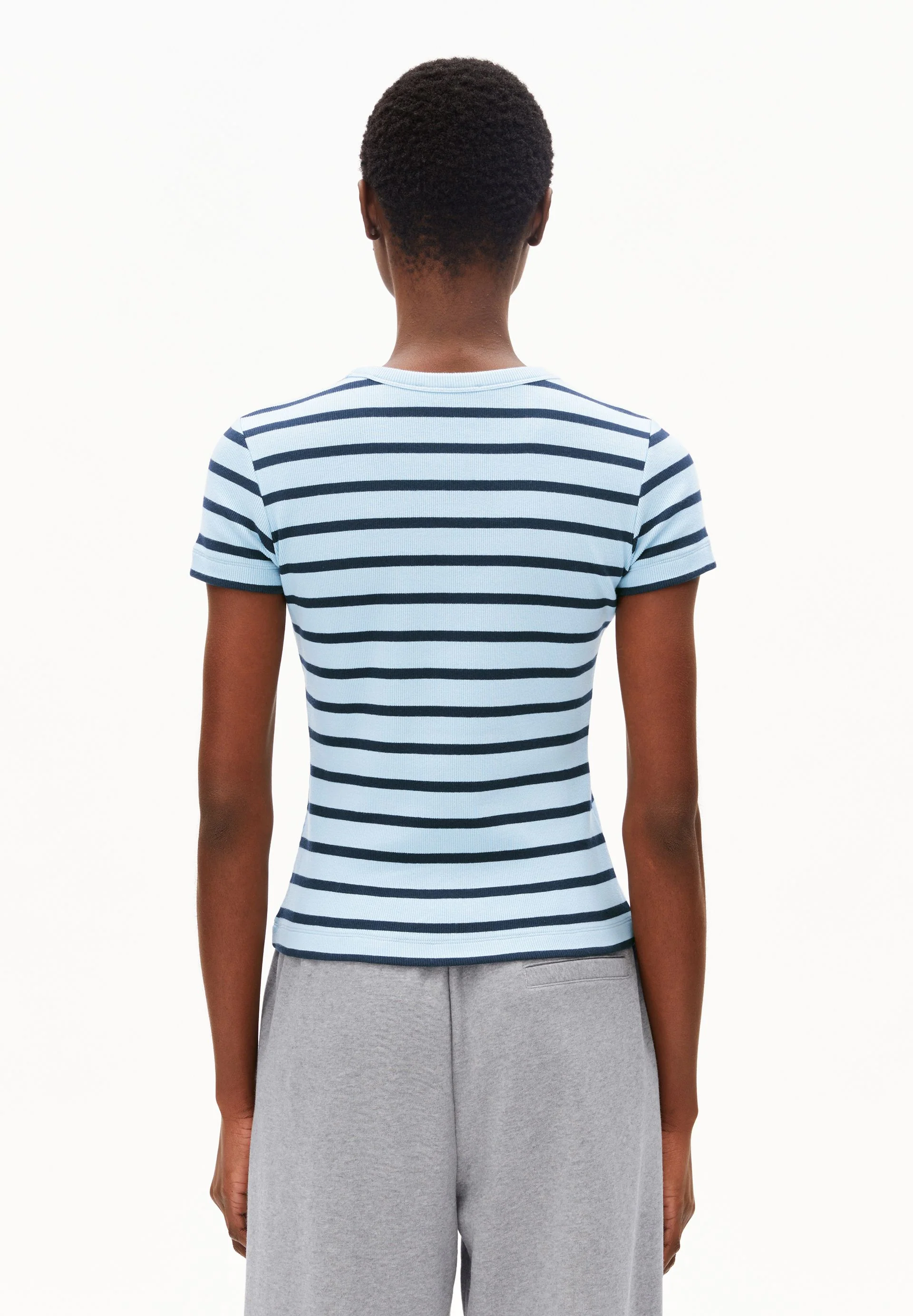 KARDAA GESTREIFTES RIPP-T-SHIRT | blue glow-tinted navy - Image 2