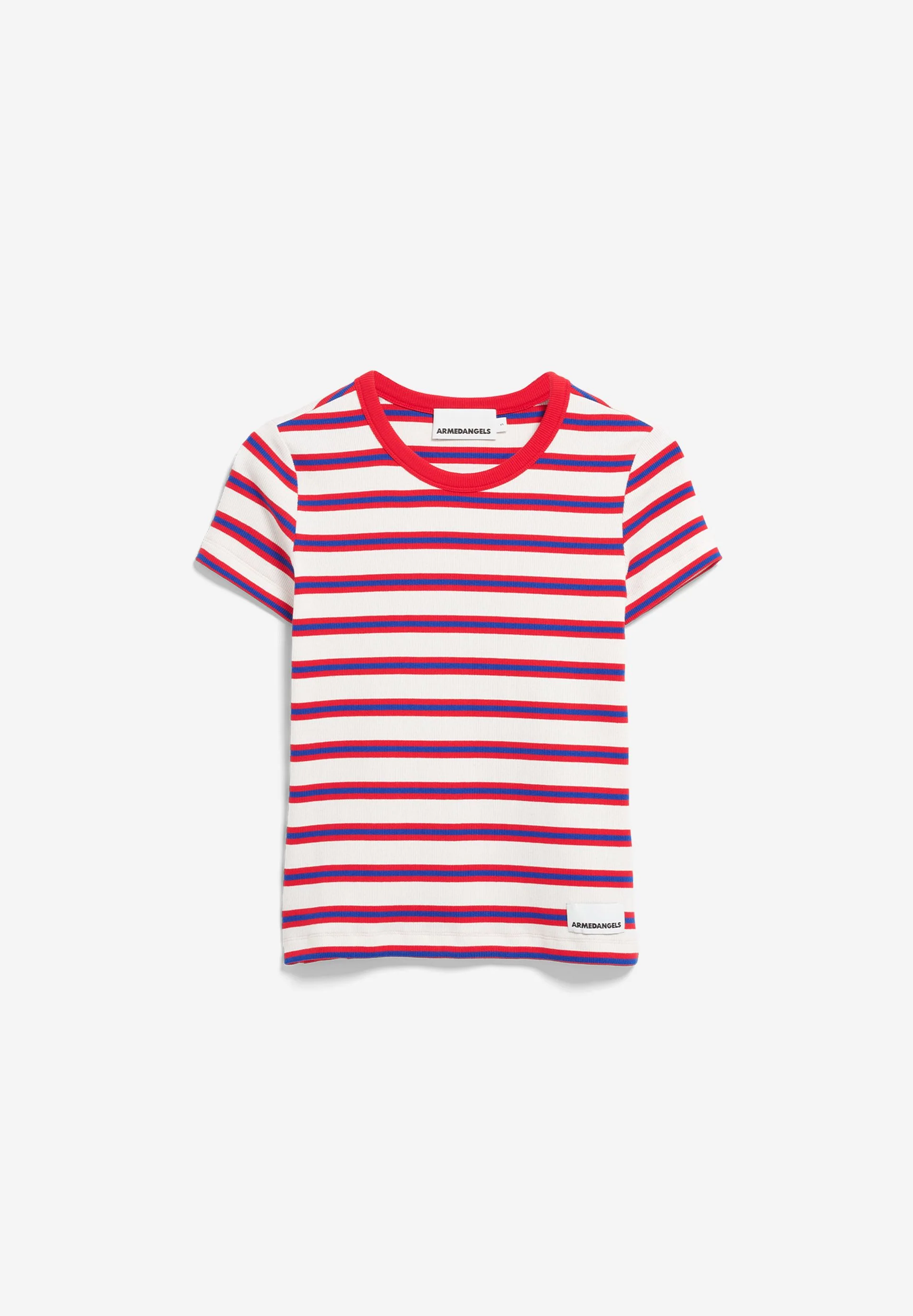 KARDAA GESTREIFTES RIPP-T-SHIRT | light oatmilk-mars red-dynamo blue - Image 6