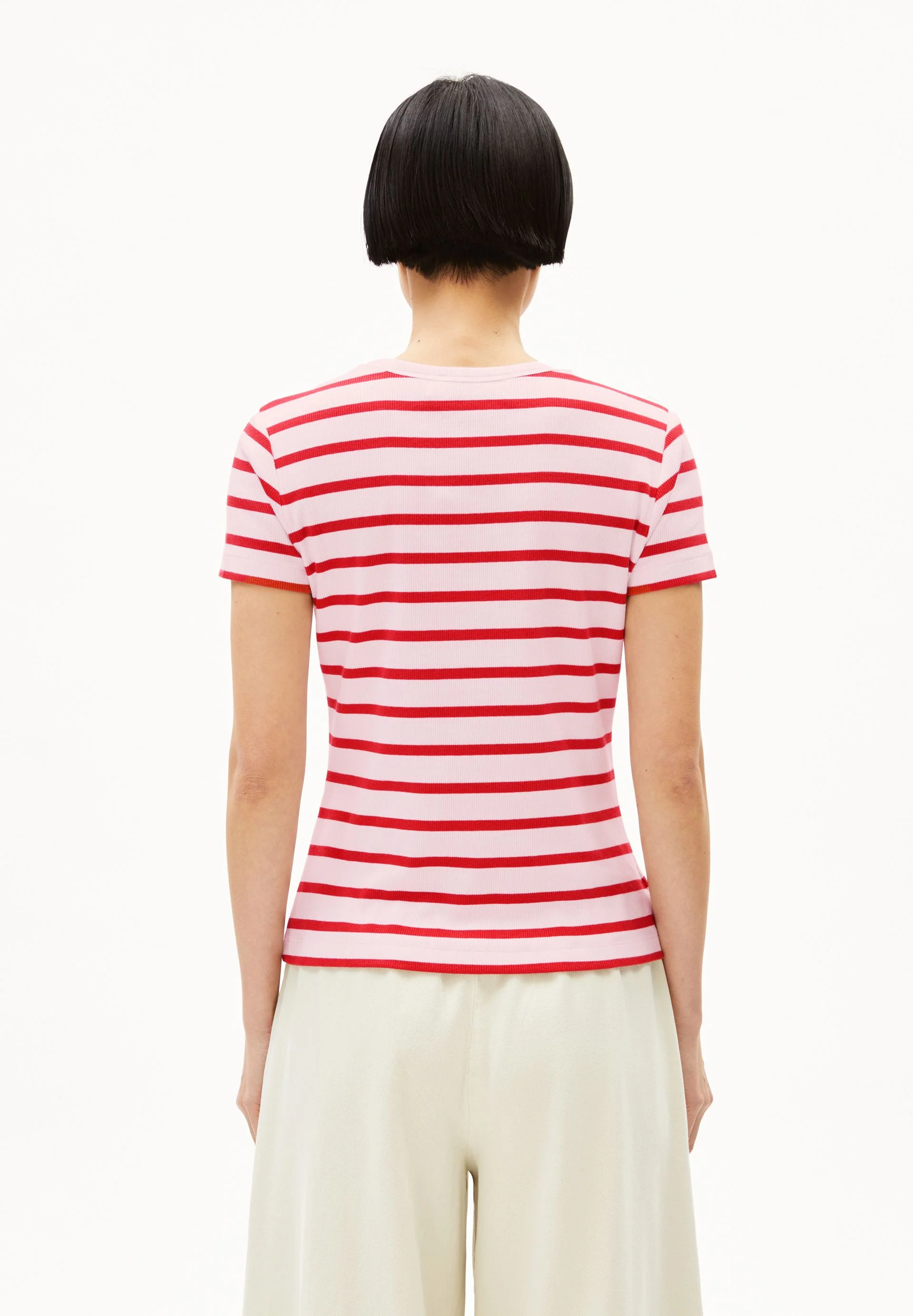 KARDAA GESTREIFTES RIPP-T-SHIRT | pink mist-mars red - Image 2