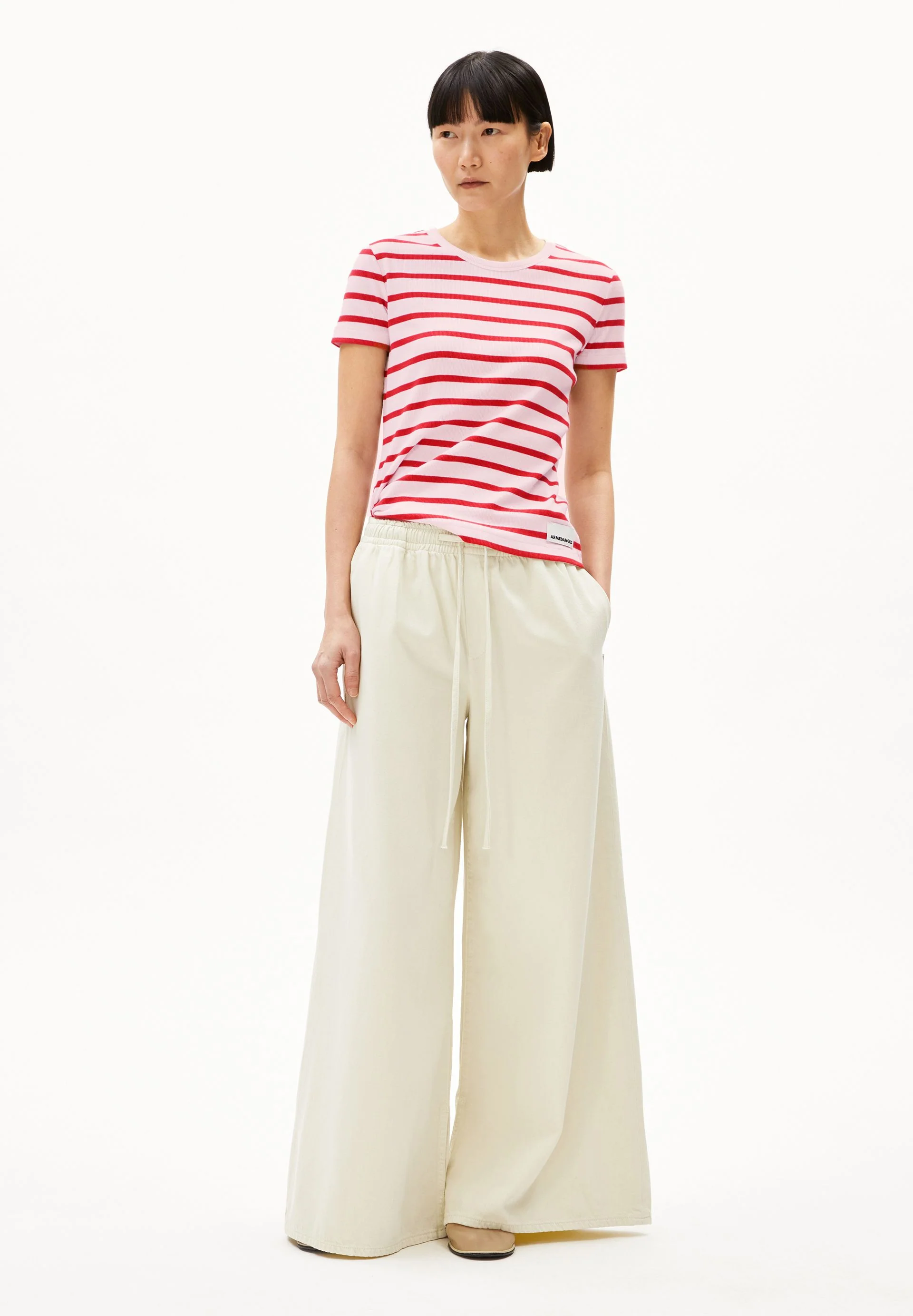 KARDAA GESTREIFTES RIPP-T-SHIRT | pink mist-mars red - Image 5