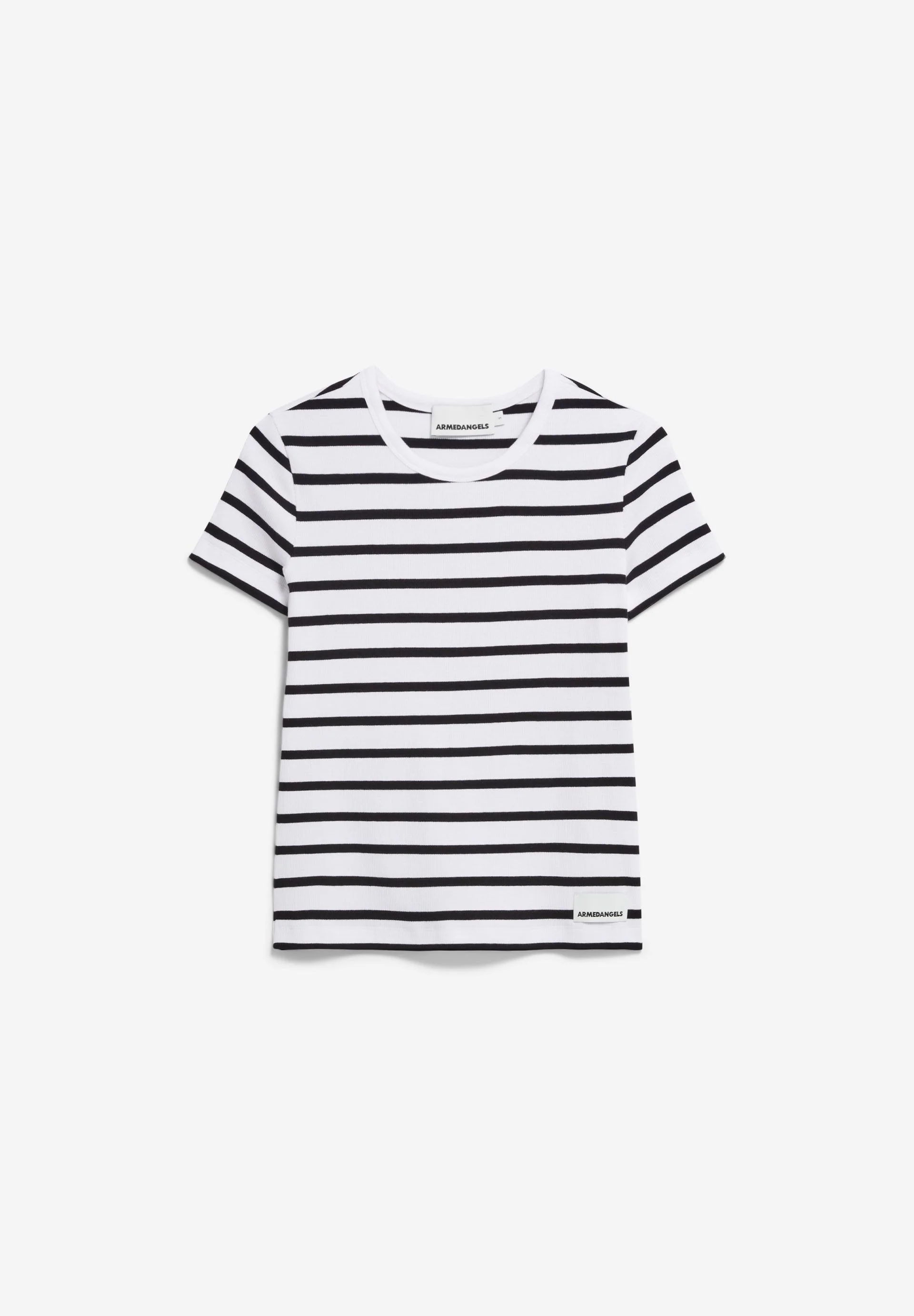 KARDAA GESTREIFTES RIPP-T-SHIRT | white-black - Image 6