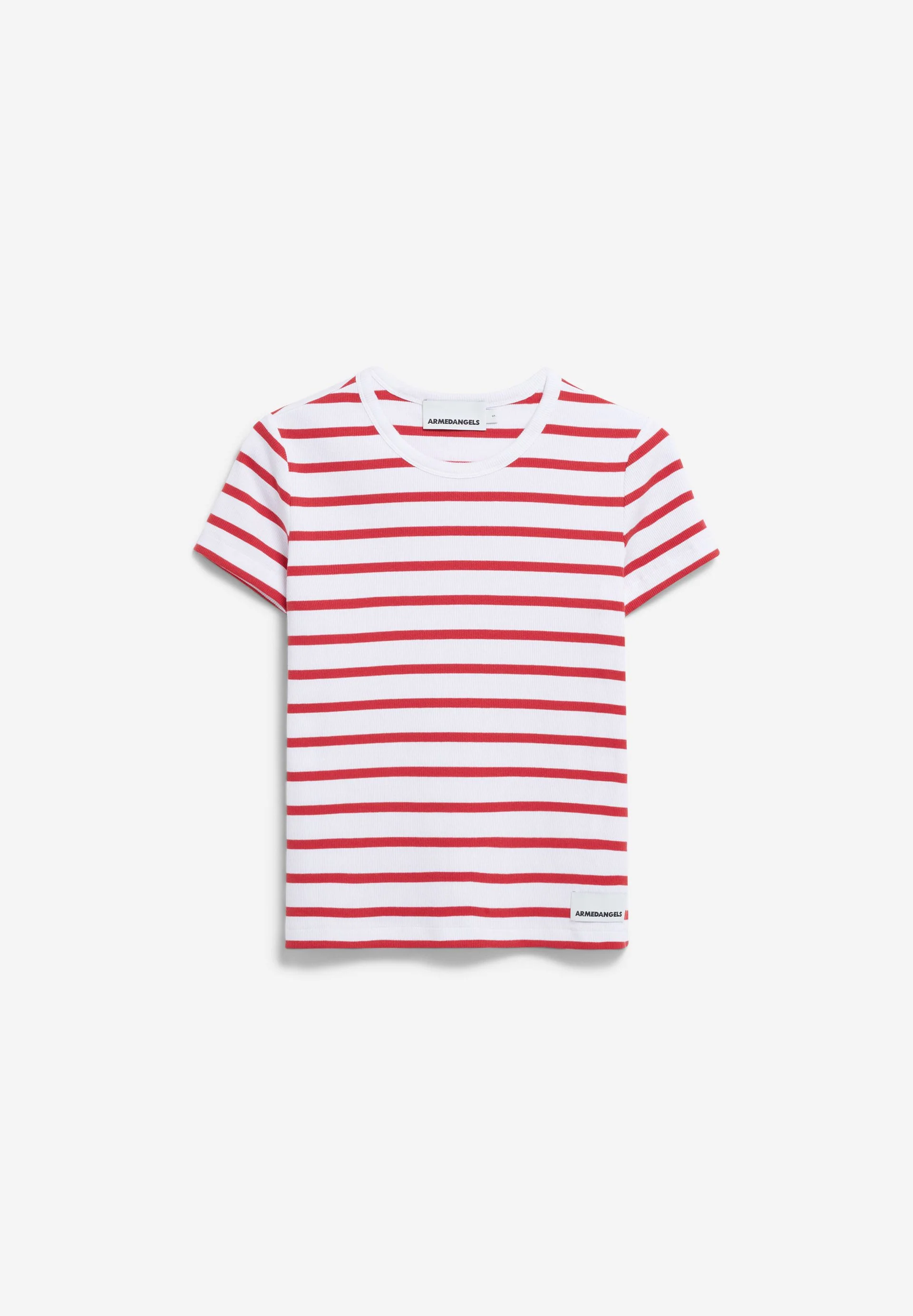 KARDAA GESTREIFTES RIPP-T-SHIRT | white-coral blush - Image 6
