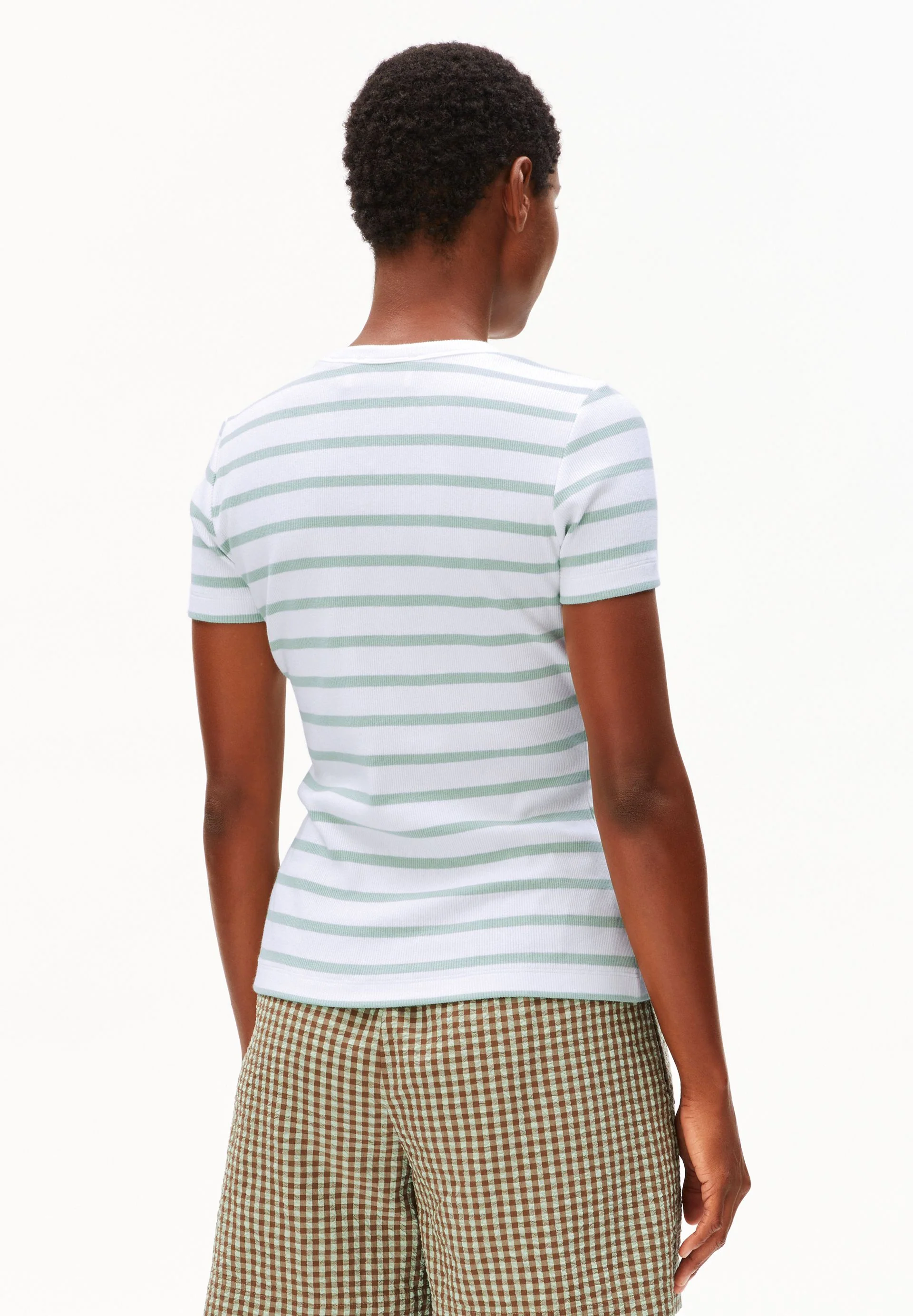 KARDAA GESTREIFTES RIPP-T-SHIRT | white-foam - Image 2