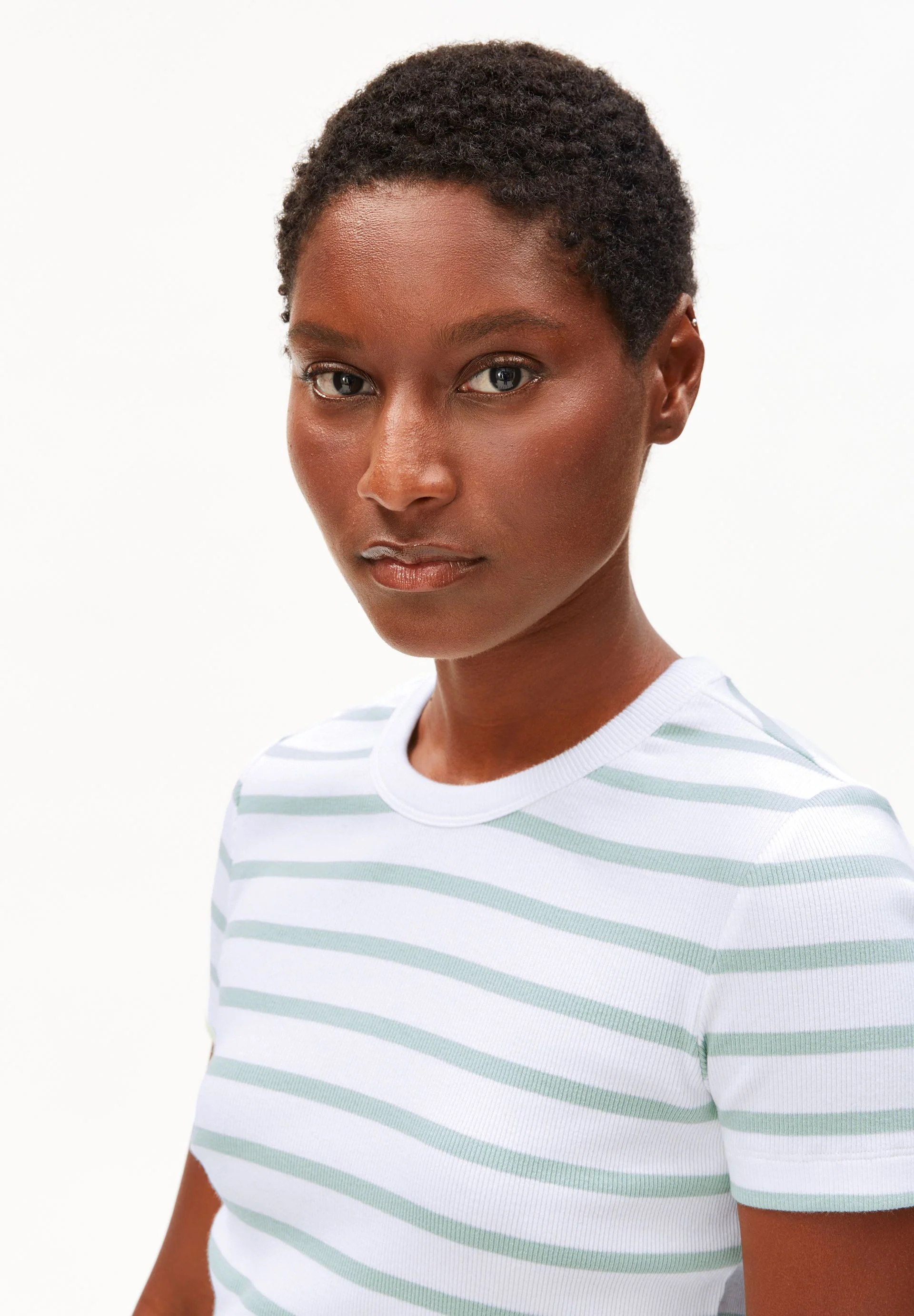 KARDAA GESTREIFTES RIPP-T-SHIRT | white-foam - Image 3