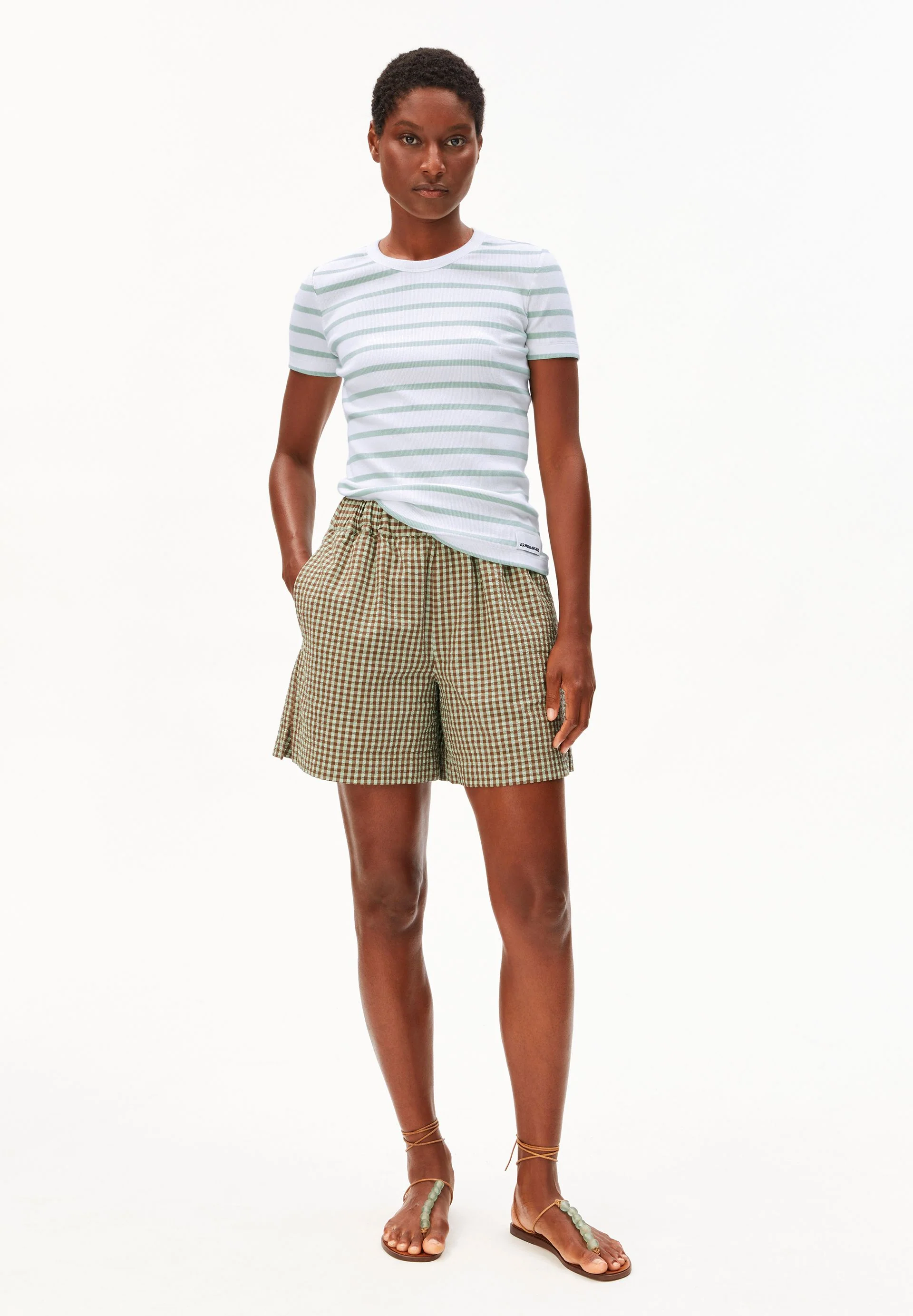 KARDAA GESTREIFTES RIPP-T-SHIRT | white-foam - Image 5