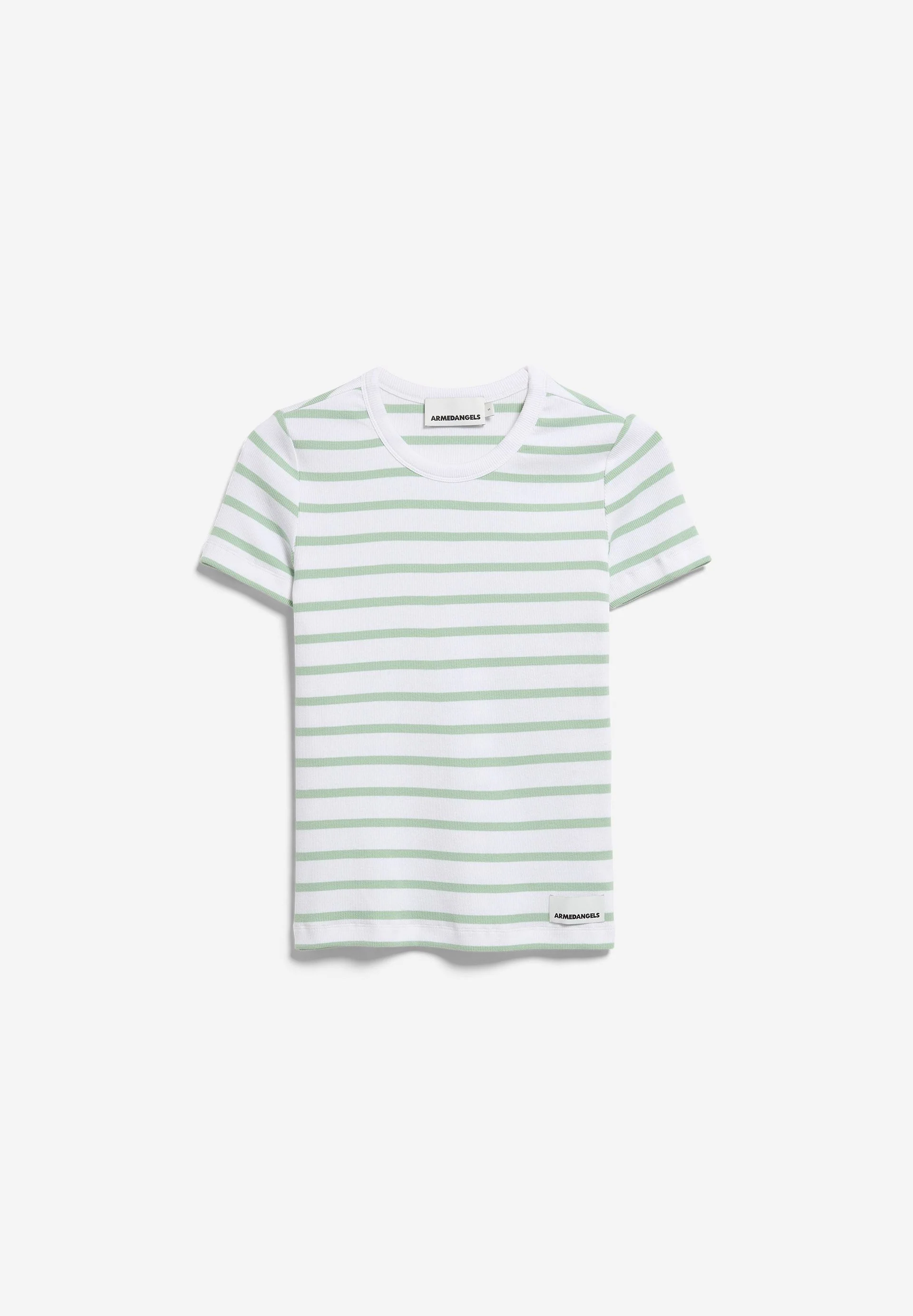 KARDAA GESTREIFTES RIPP-T-SHIRT | white-foam - Image 6