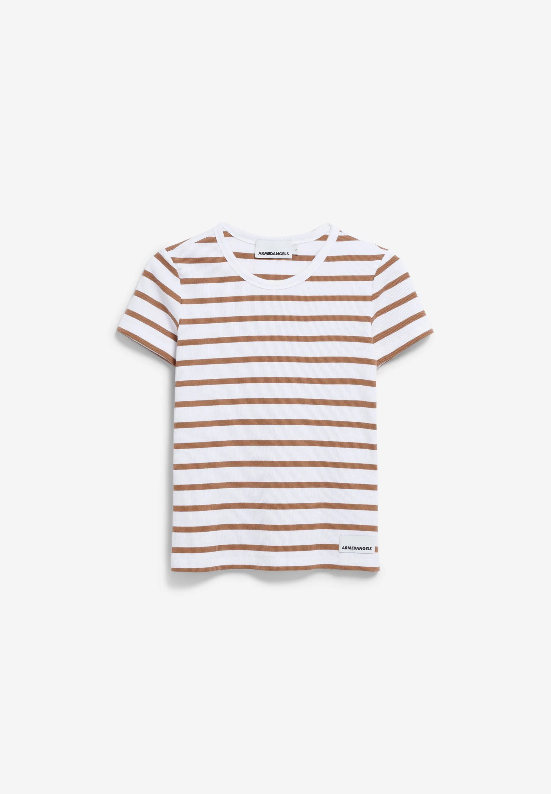 KARDAA GESTREIFTES RIPP-T-SHIRT | white-pale umber - Image 5